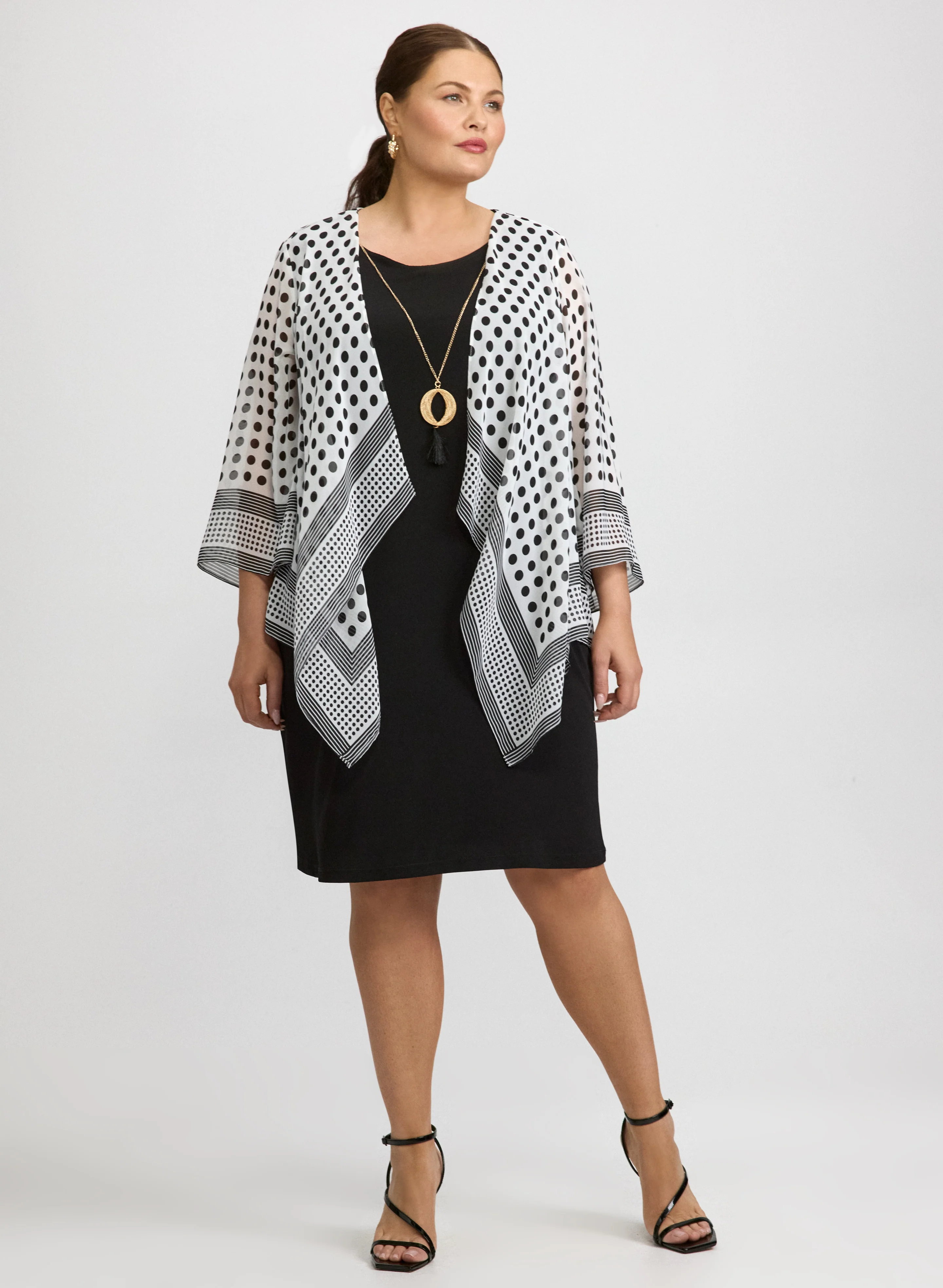 Chiffon Jacket & Jersey Dress - Image 2
