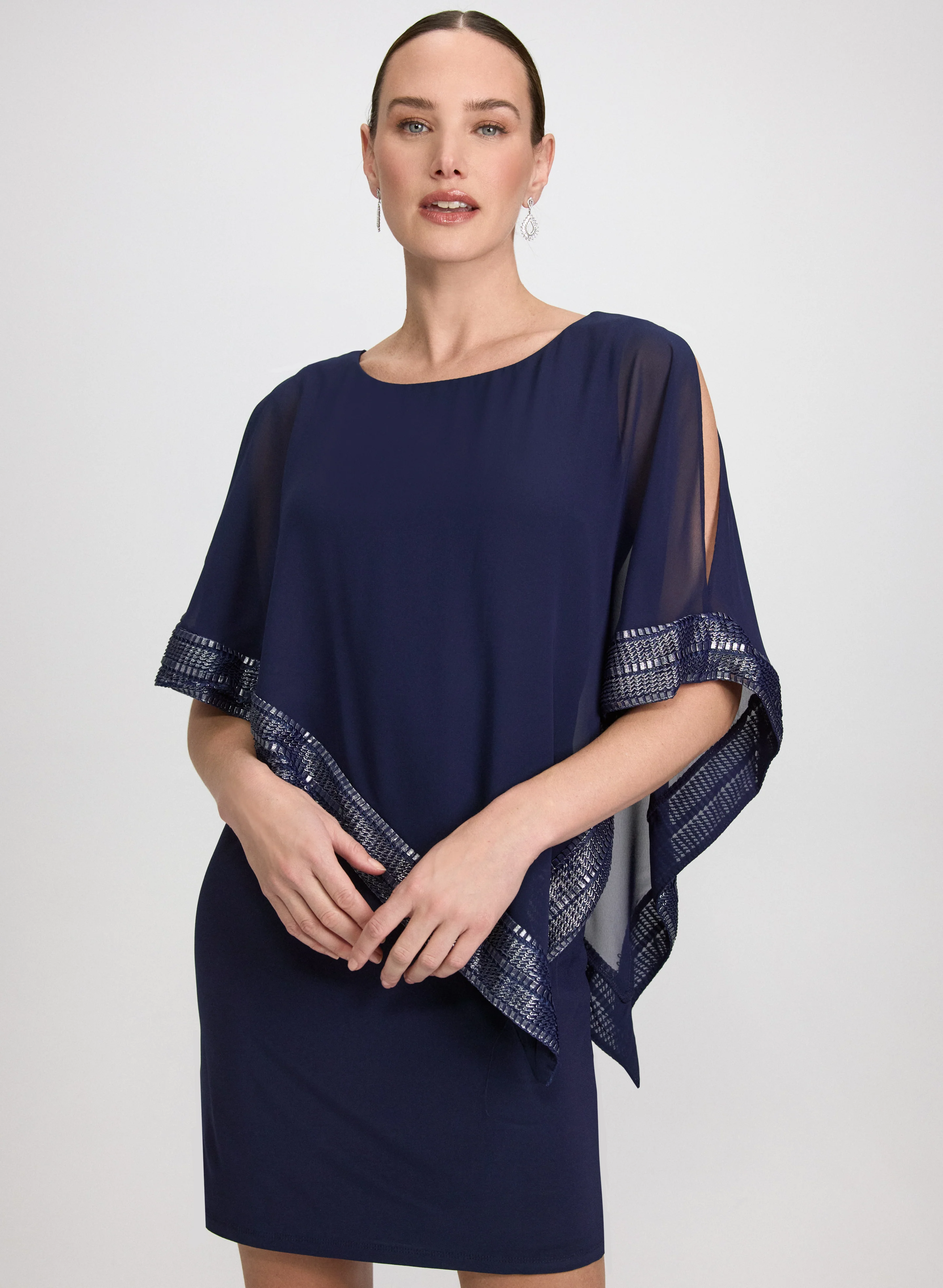 Chiffon Overlay Dress - Image 4