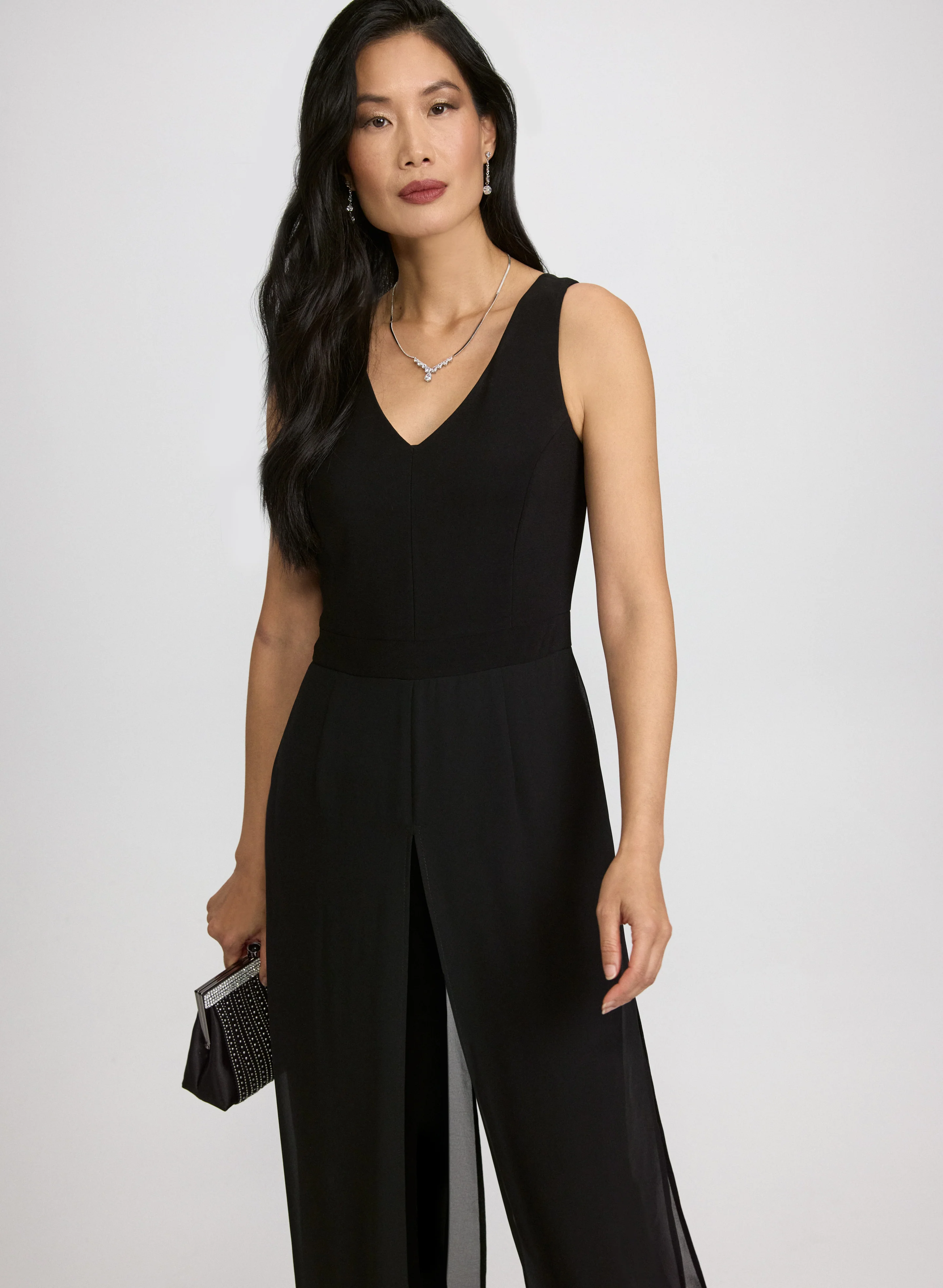 Chiffon Overlay Jumpsuit - Image 7