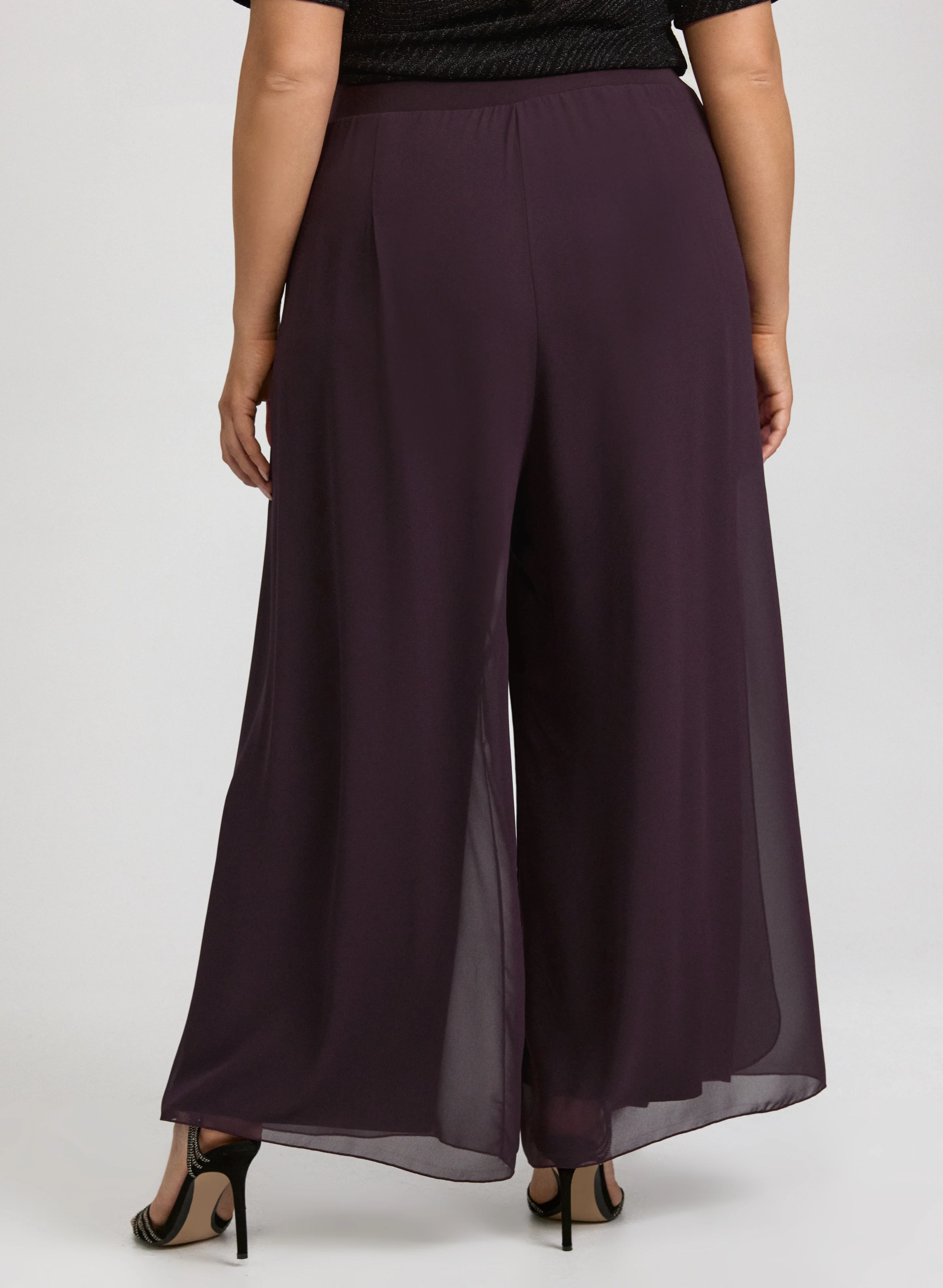 Chiffon Overlay Pants - Image 2