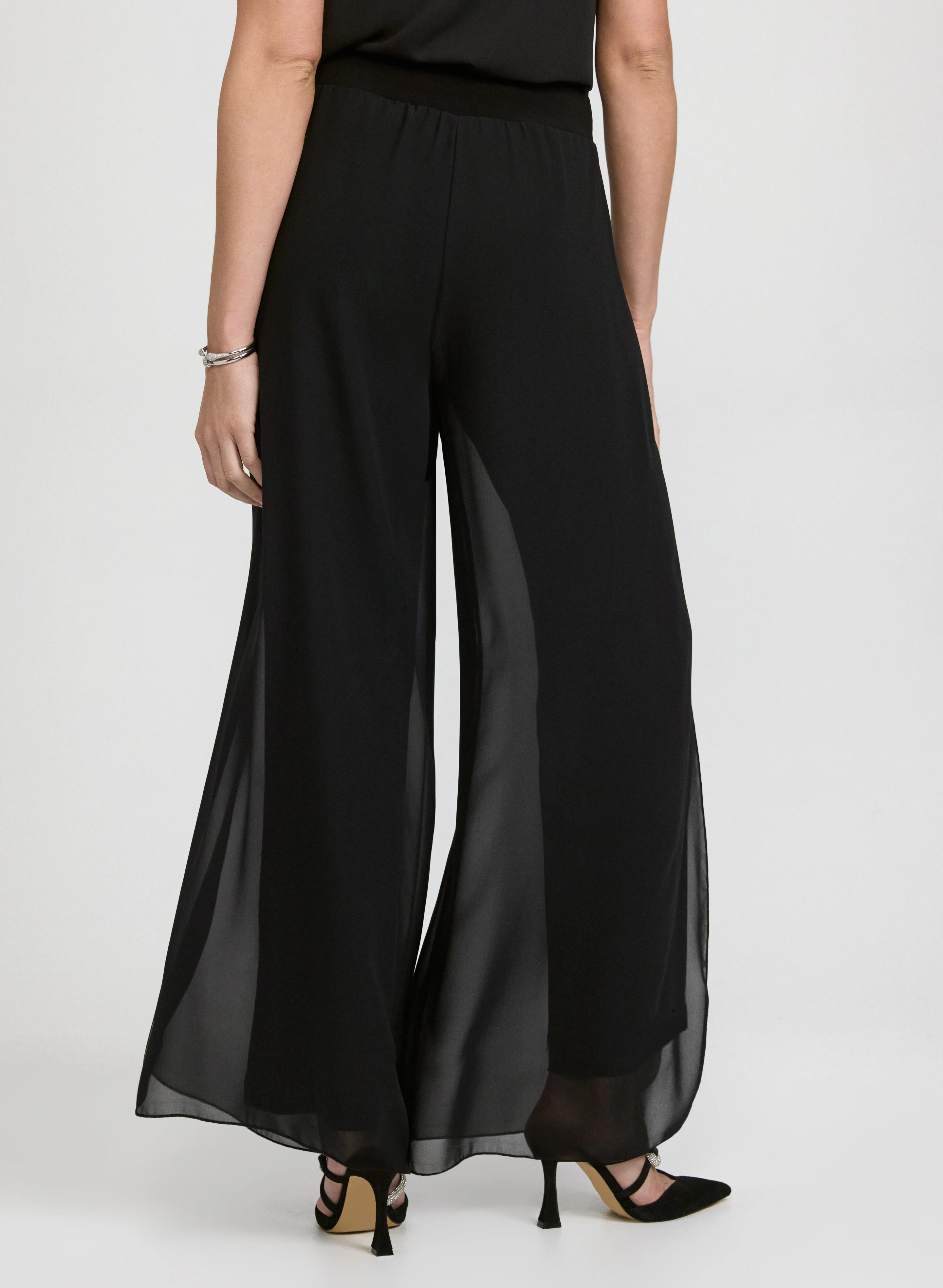 Chiffon Overlay Pants - Image 2