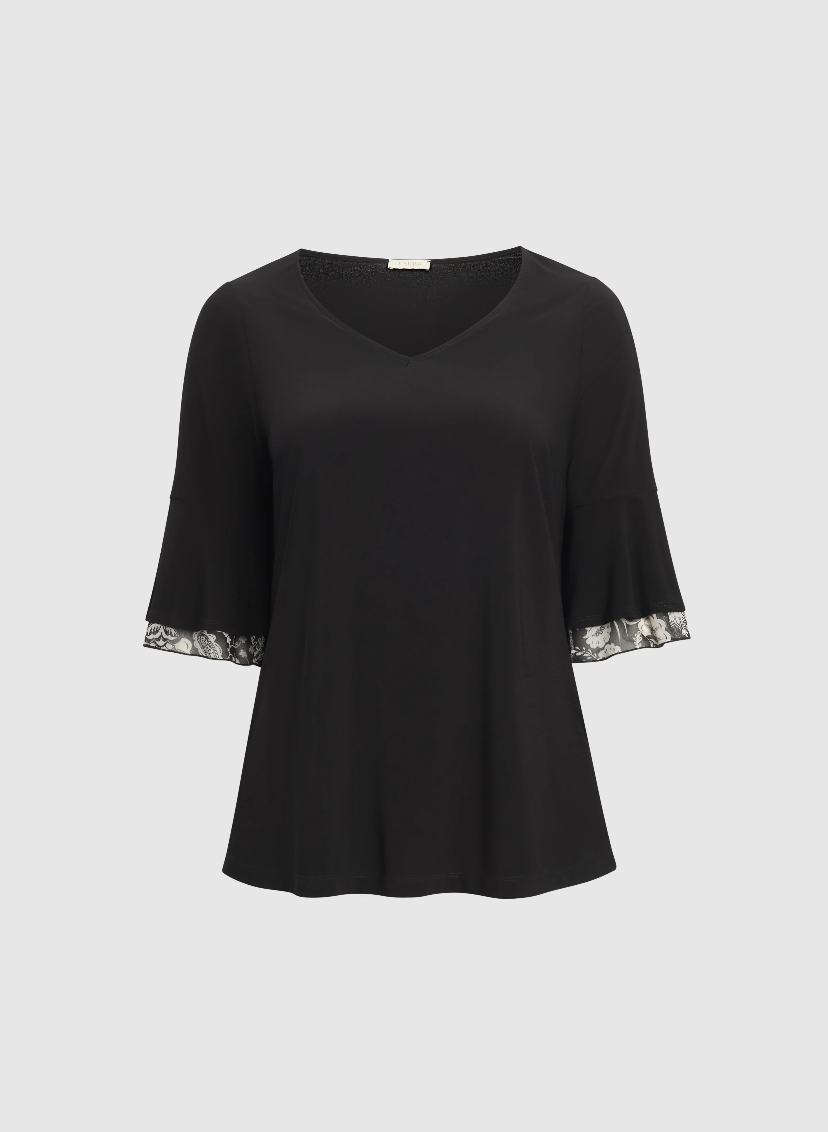 Chiffon Paisley Sleeve Top - Image 6
