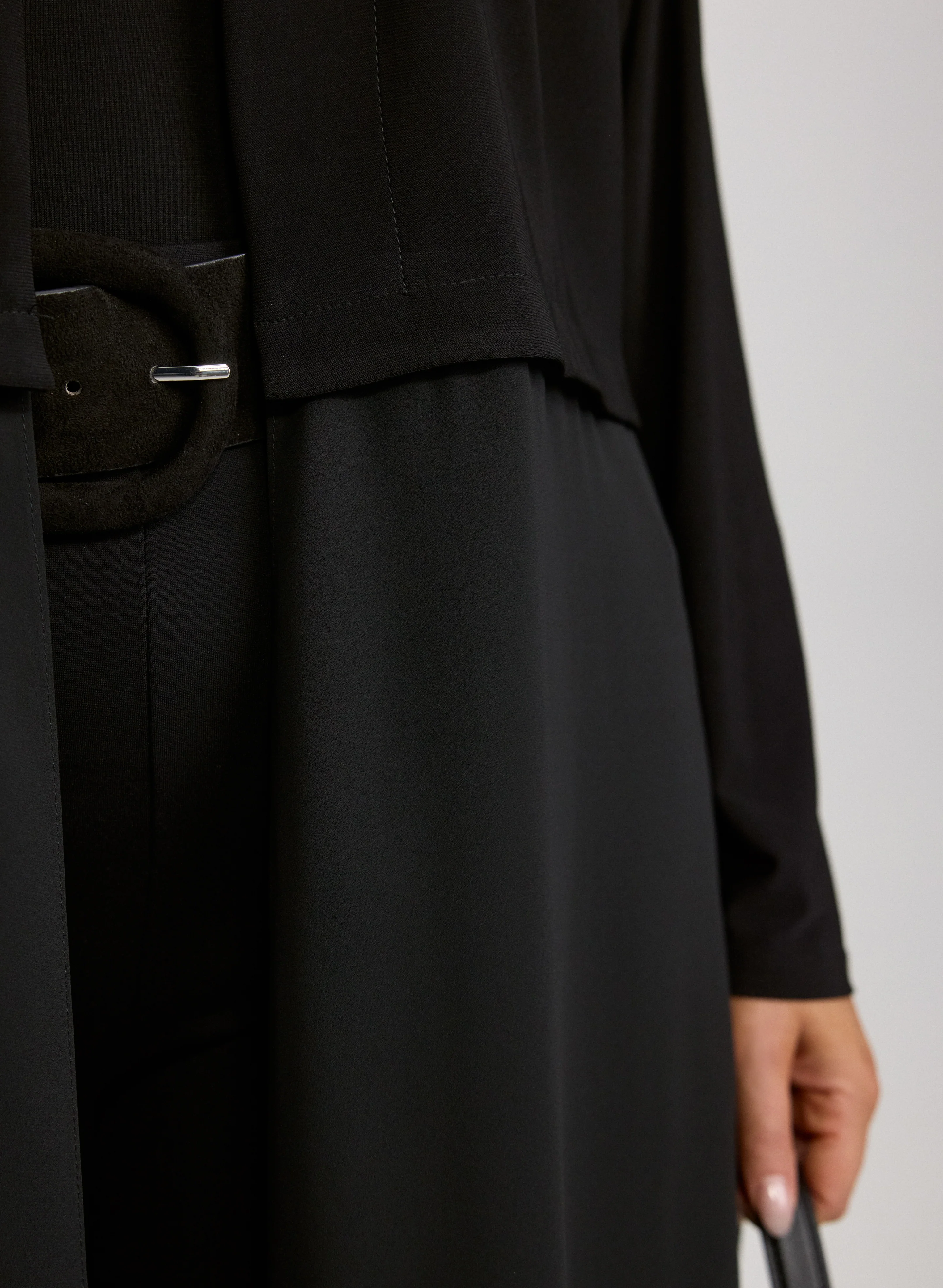 Chiffon Panel Cardigan - Image 5