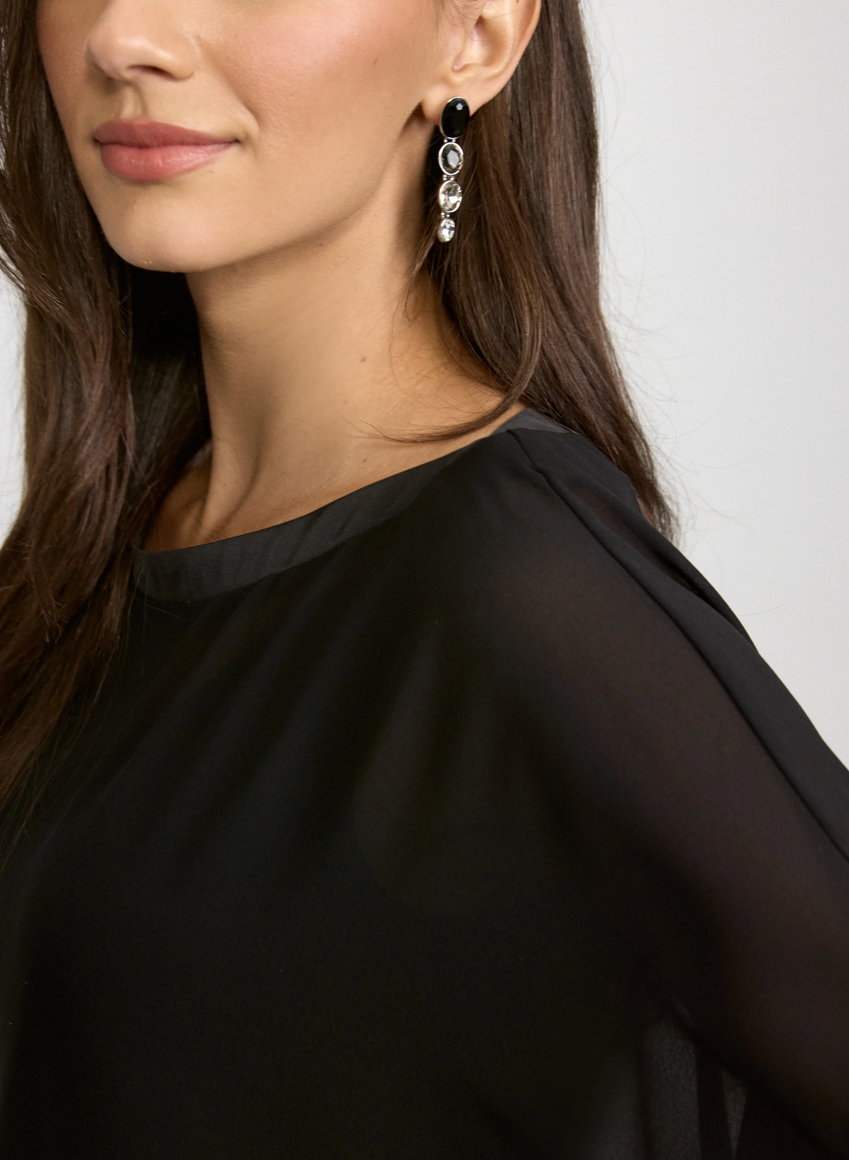 Chiffon Short Sleeve Blouse - Image 5