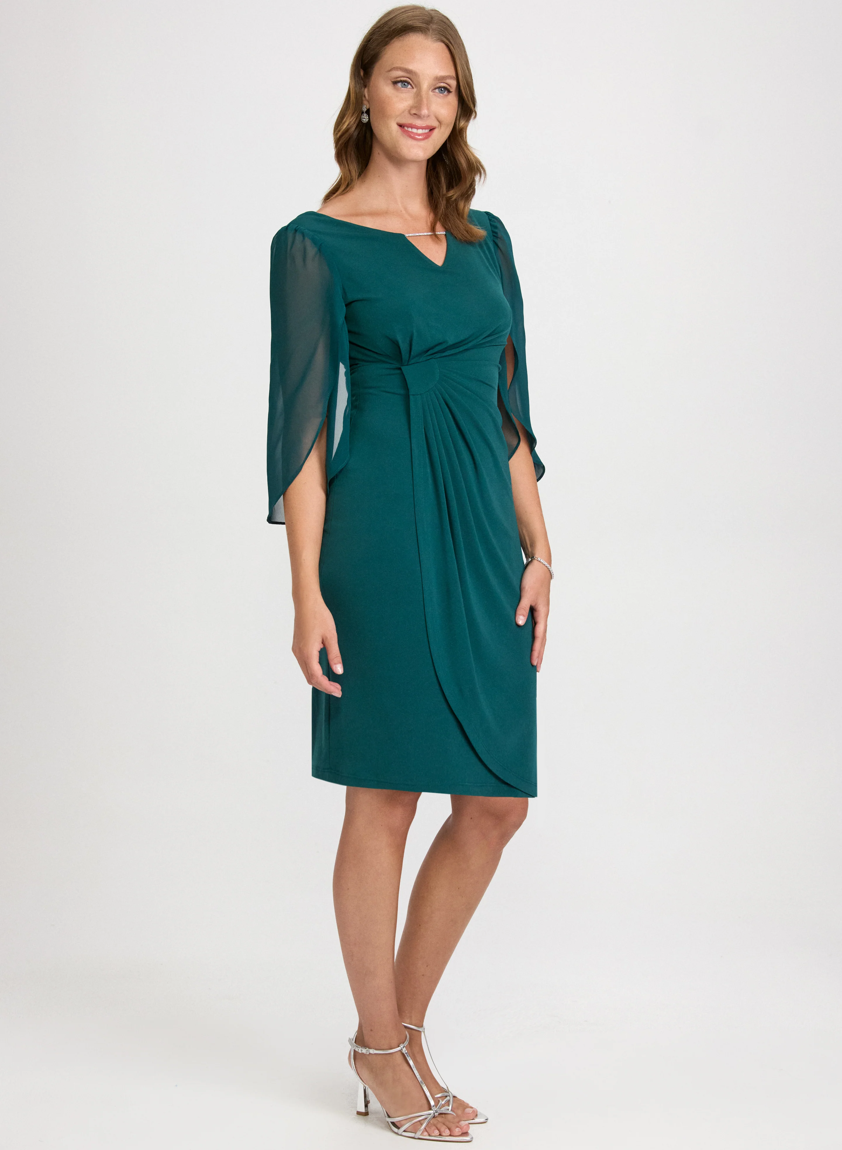 Chiffon Sleeve Dress - Image 3
