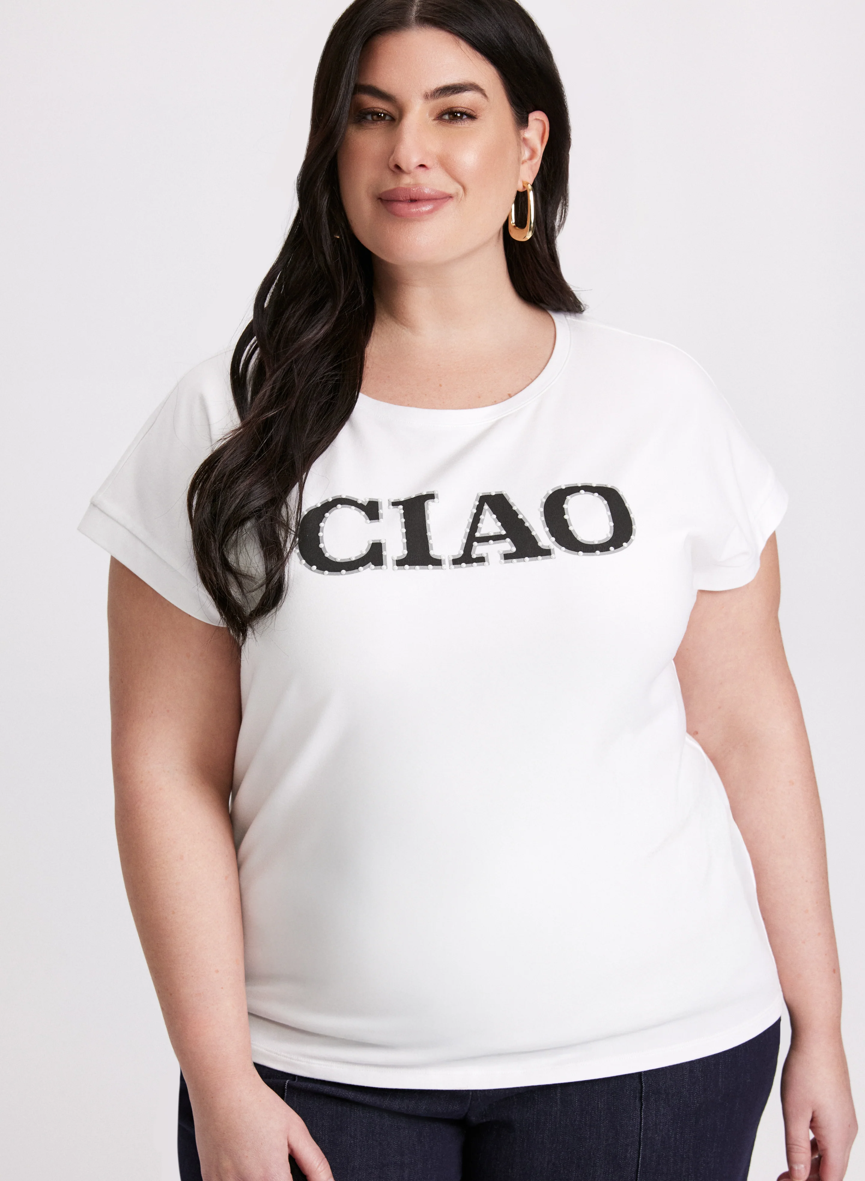 'Ciao' Cotton & Modal T-Shirt - Image 5