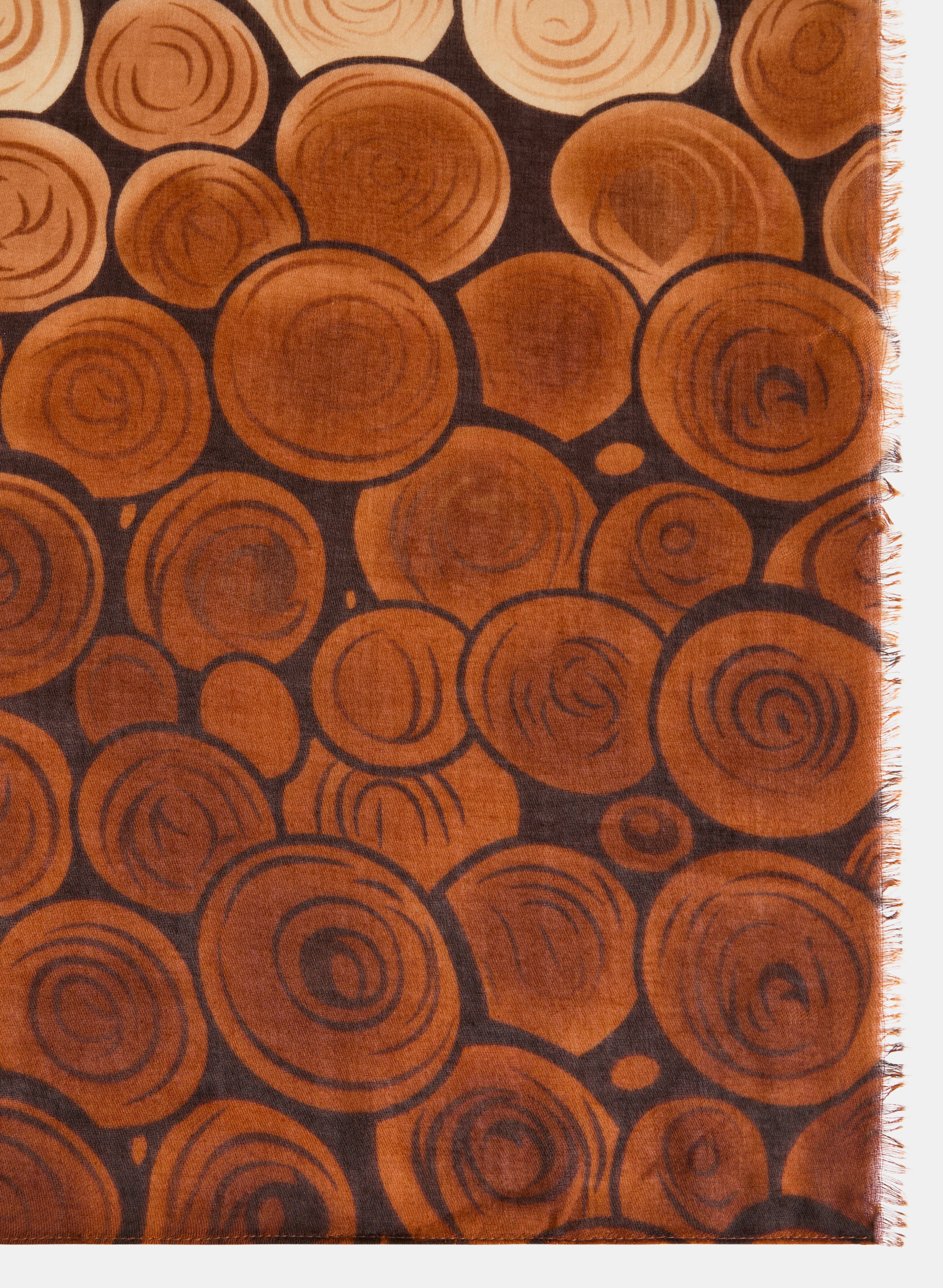 Circular Print Oblong Scarf - Image 3