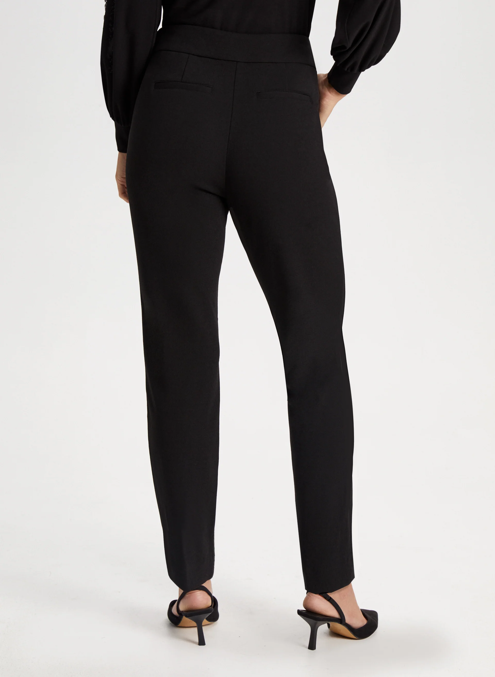 City Fit Button Detail Pants - Image 2