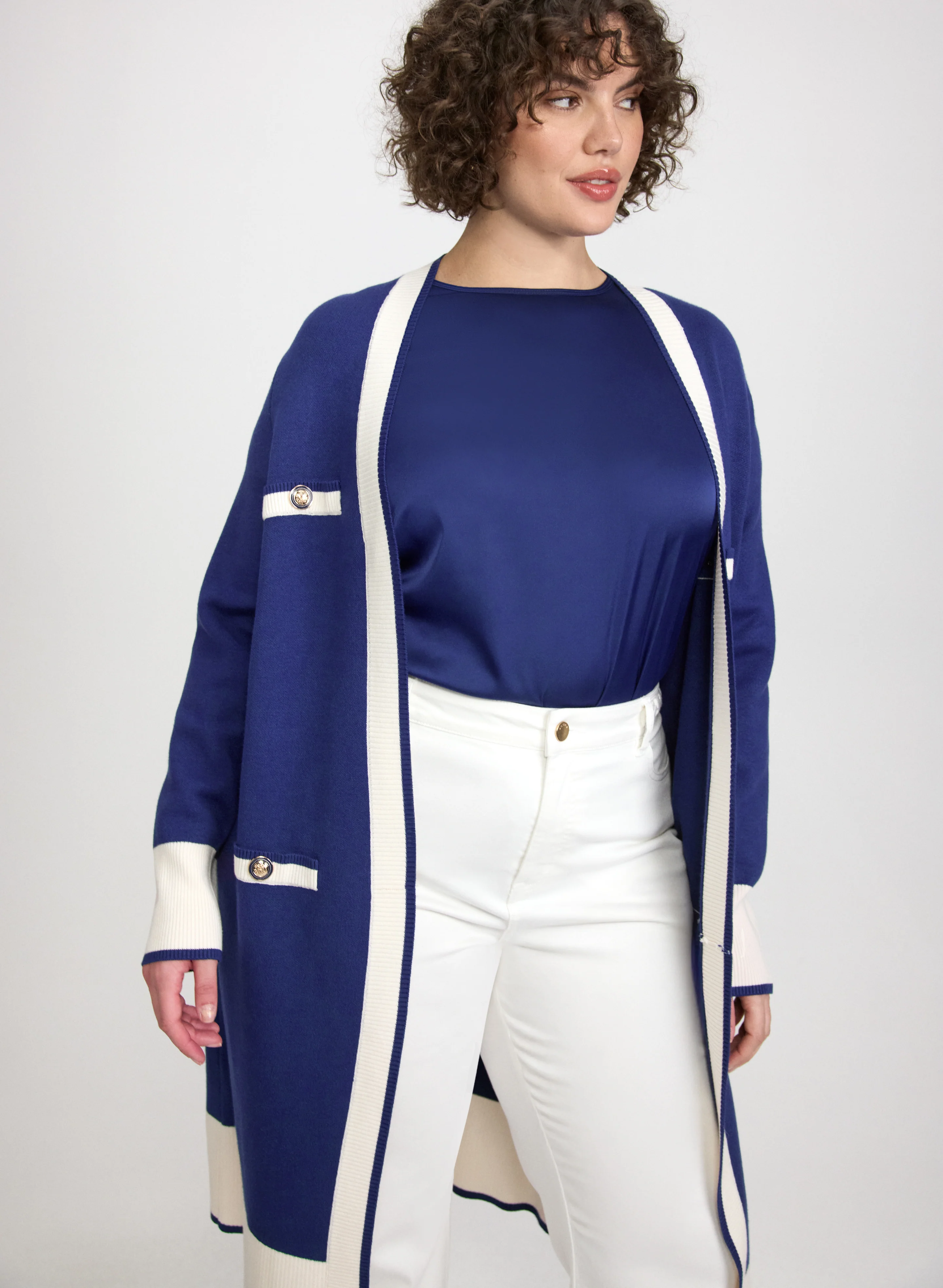 Colour Block Cardigan