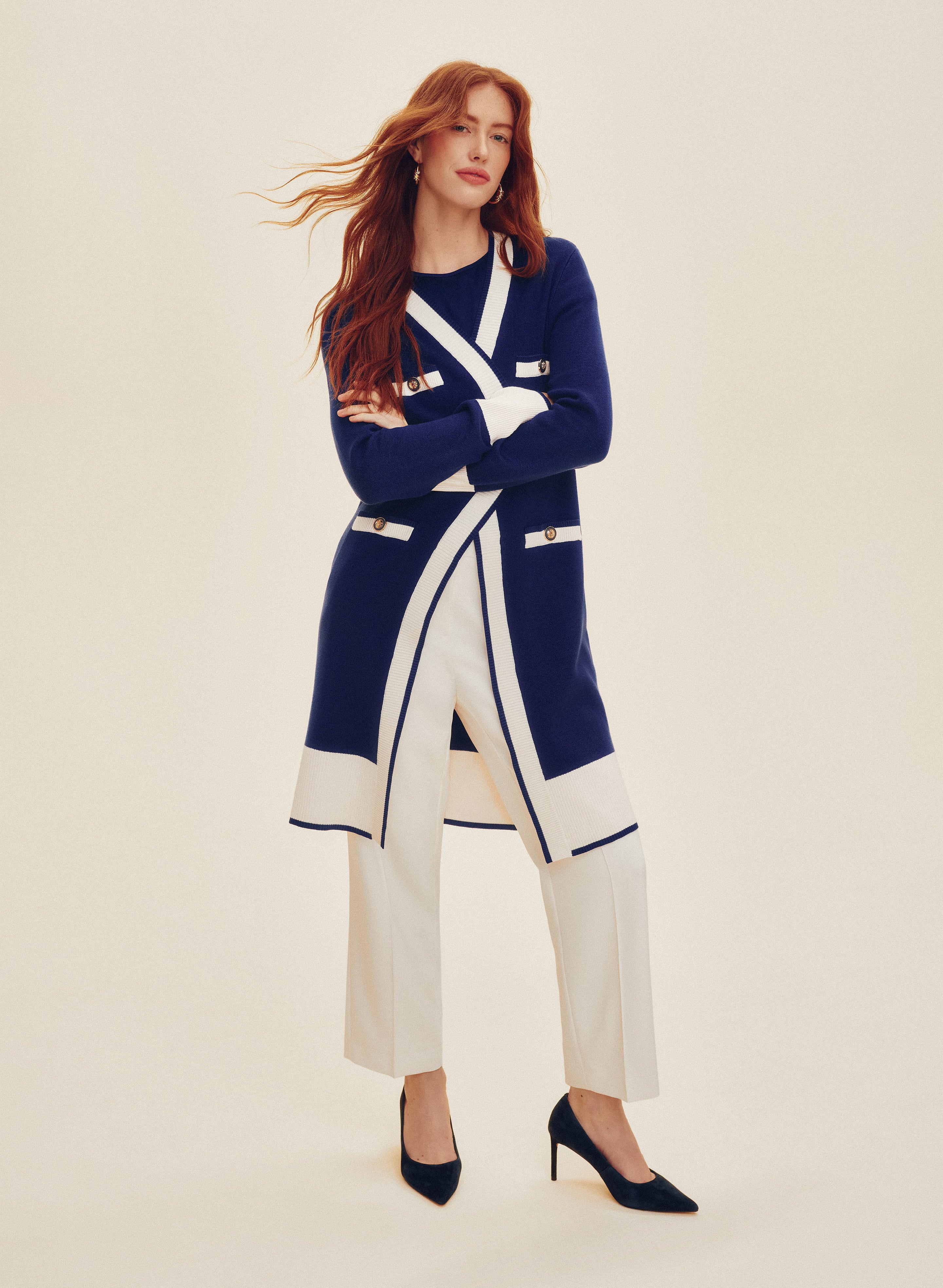 Colour Block Cardigan - Image 2
