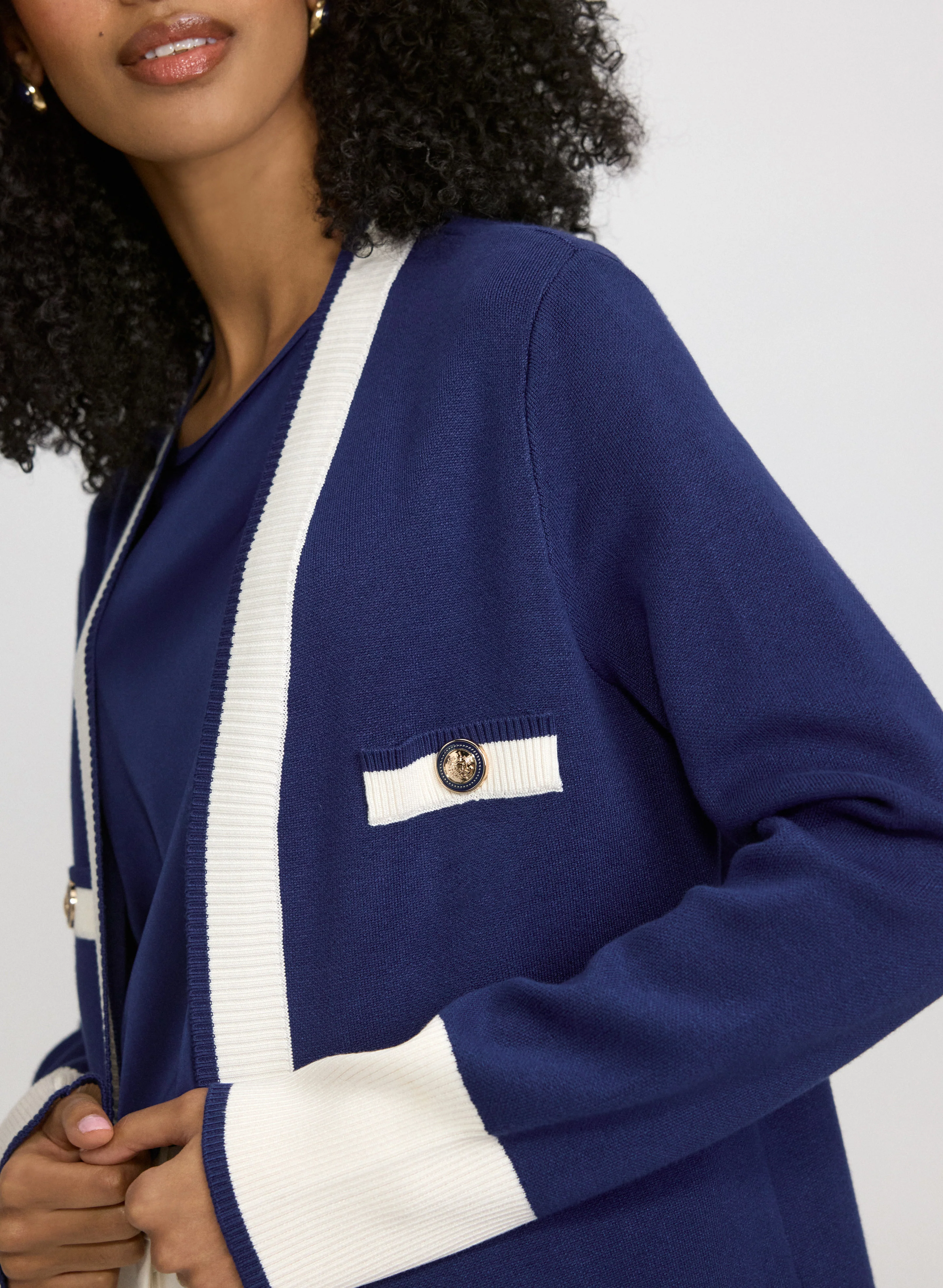 Colour Block Cardigan - Image 4