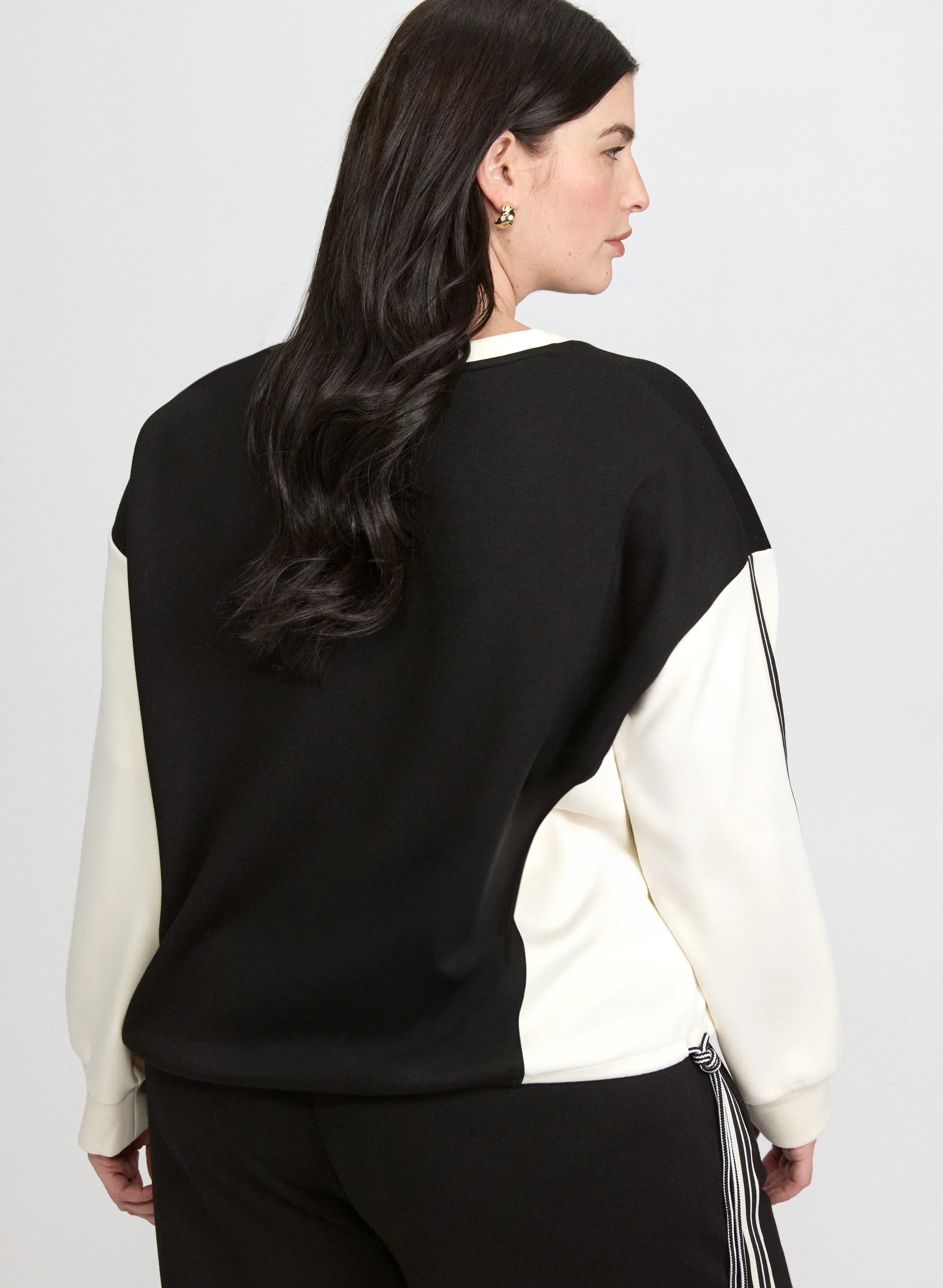 Colour Block Scuba Top - Image 4