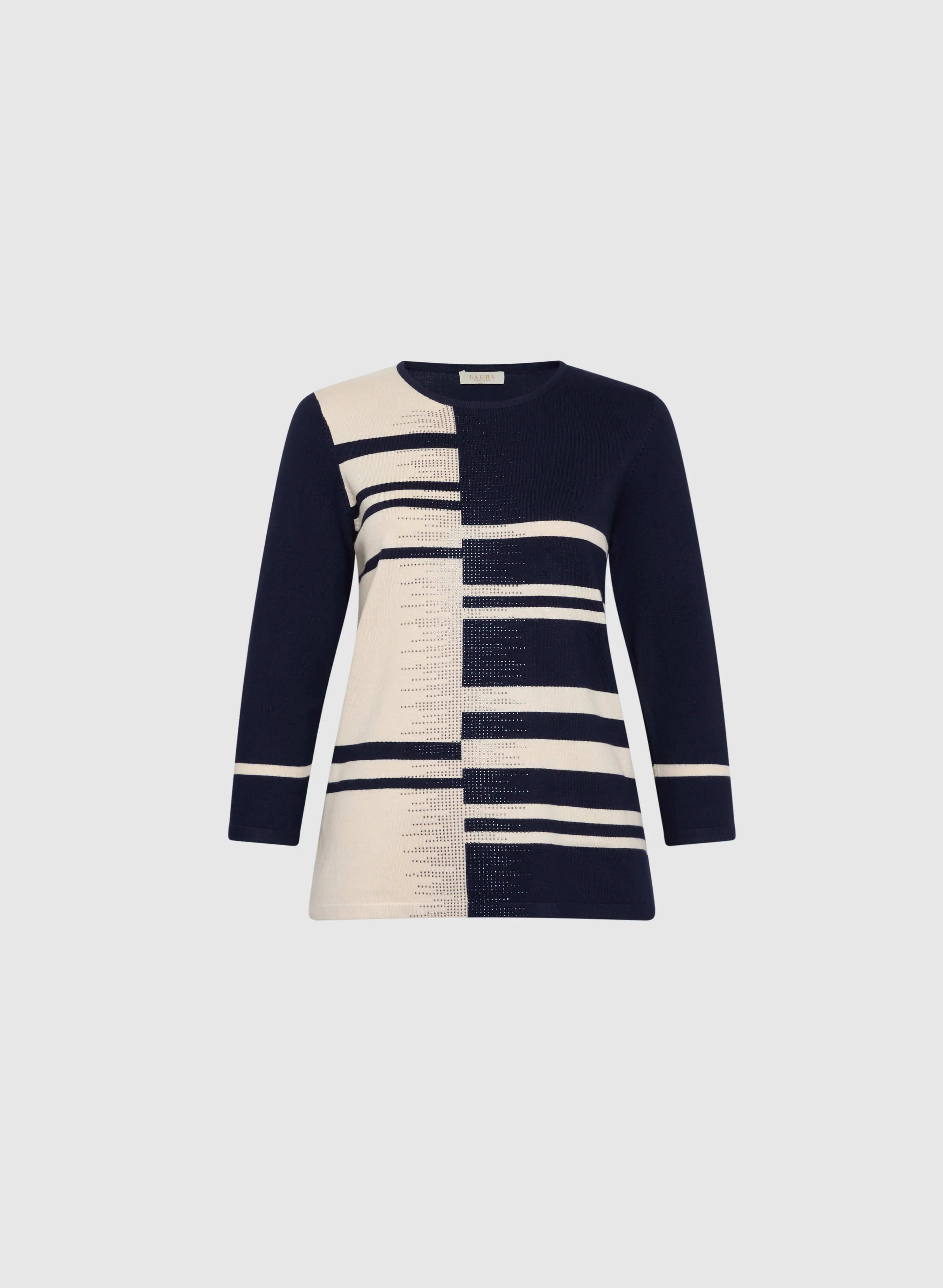 Colour Block Stone Embellished Sweater - Image 6