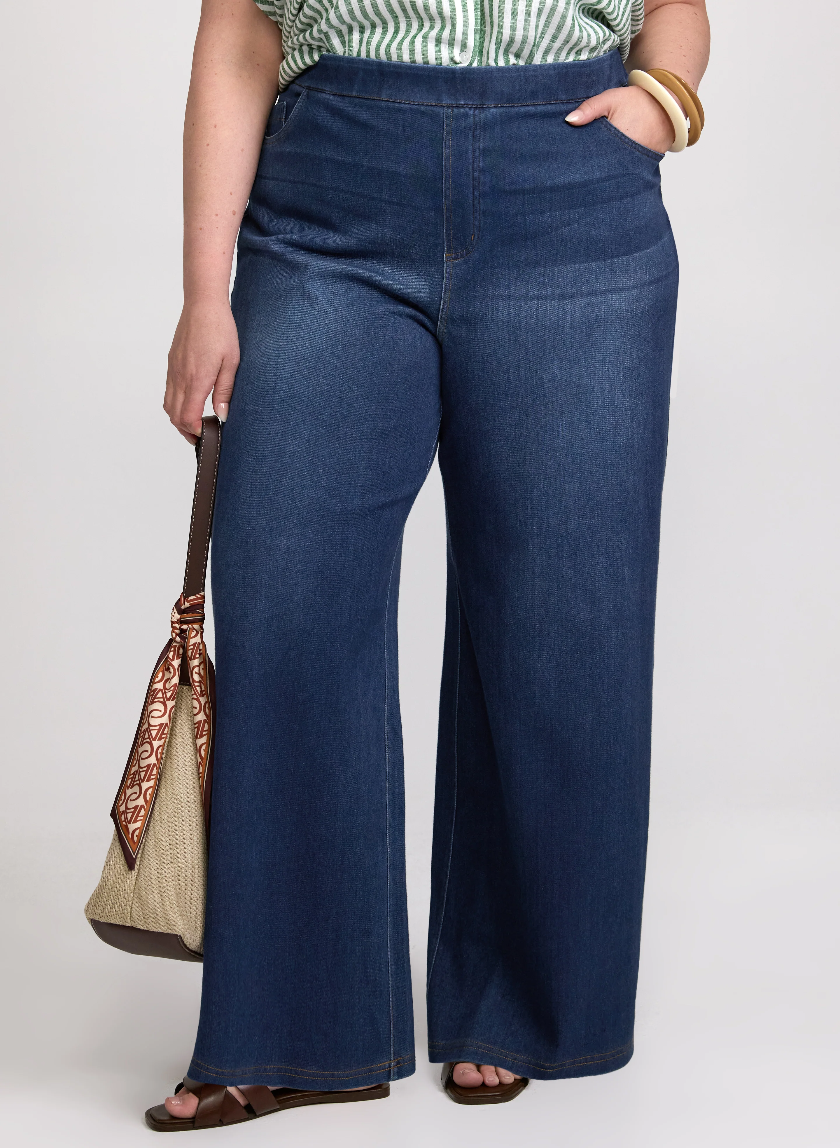 Comfort Stretch Wide-Leg Jeans - Image 13