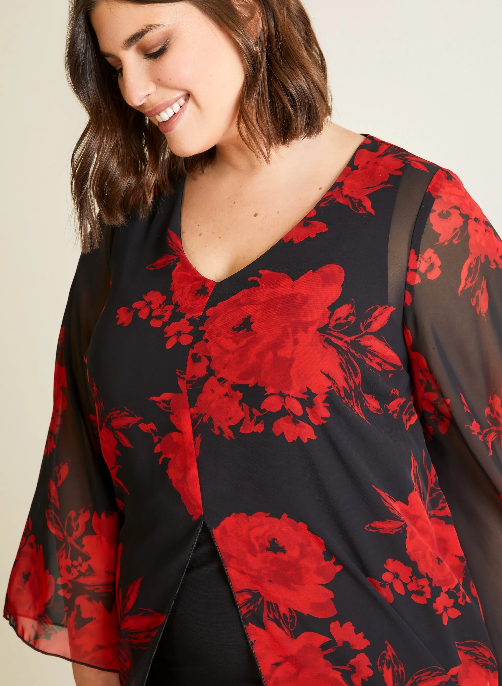 Compli K - Floral Print Tunic Blouse - Image 2