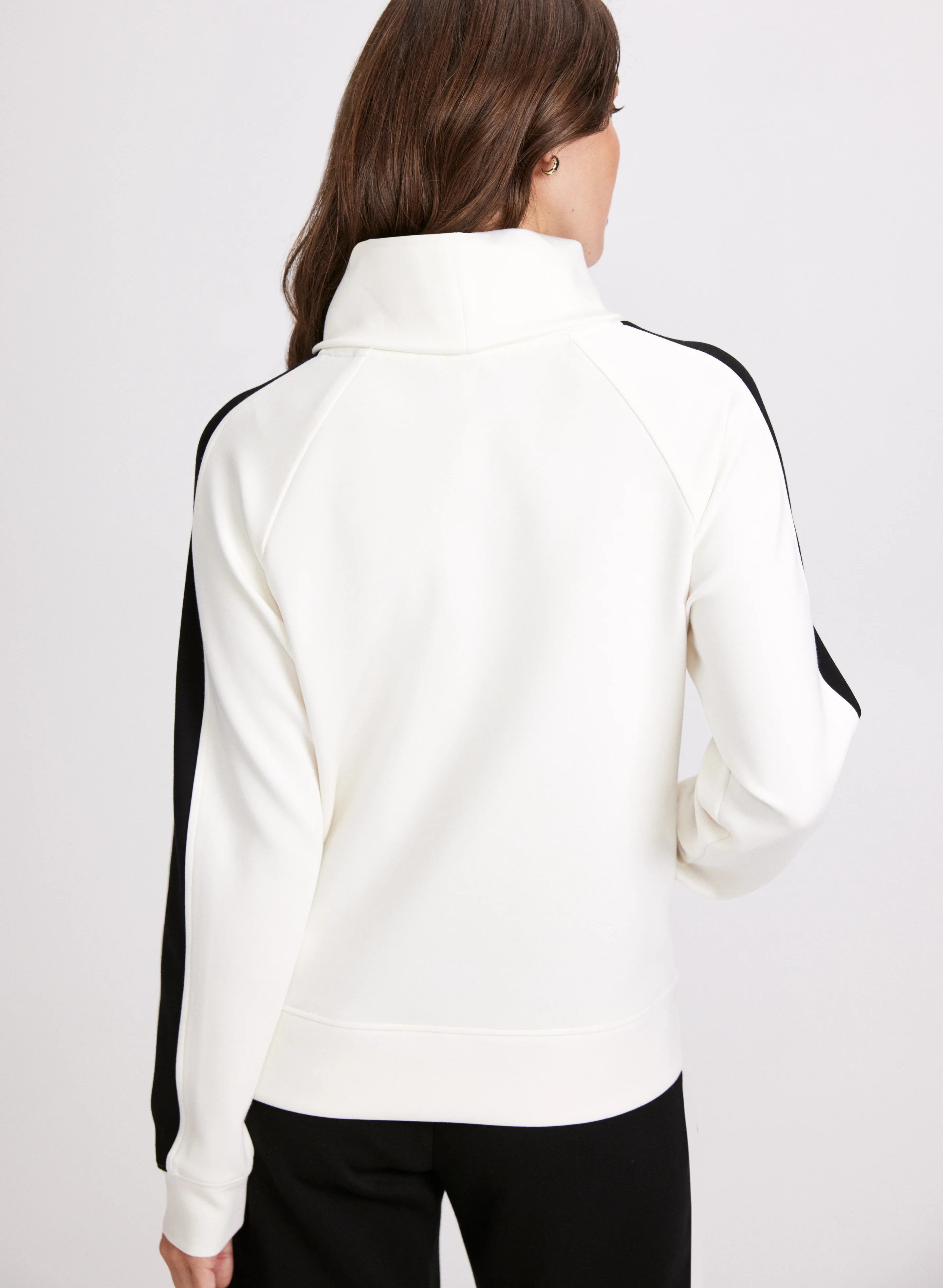 Contrast Cowl Neck Pullover Top - Image 5