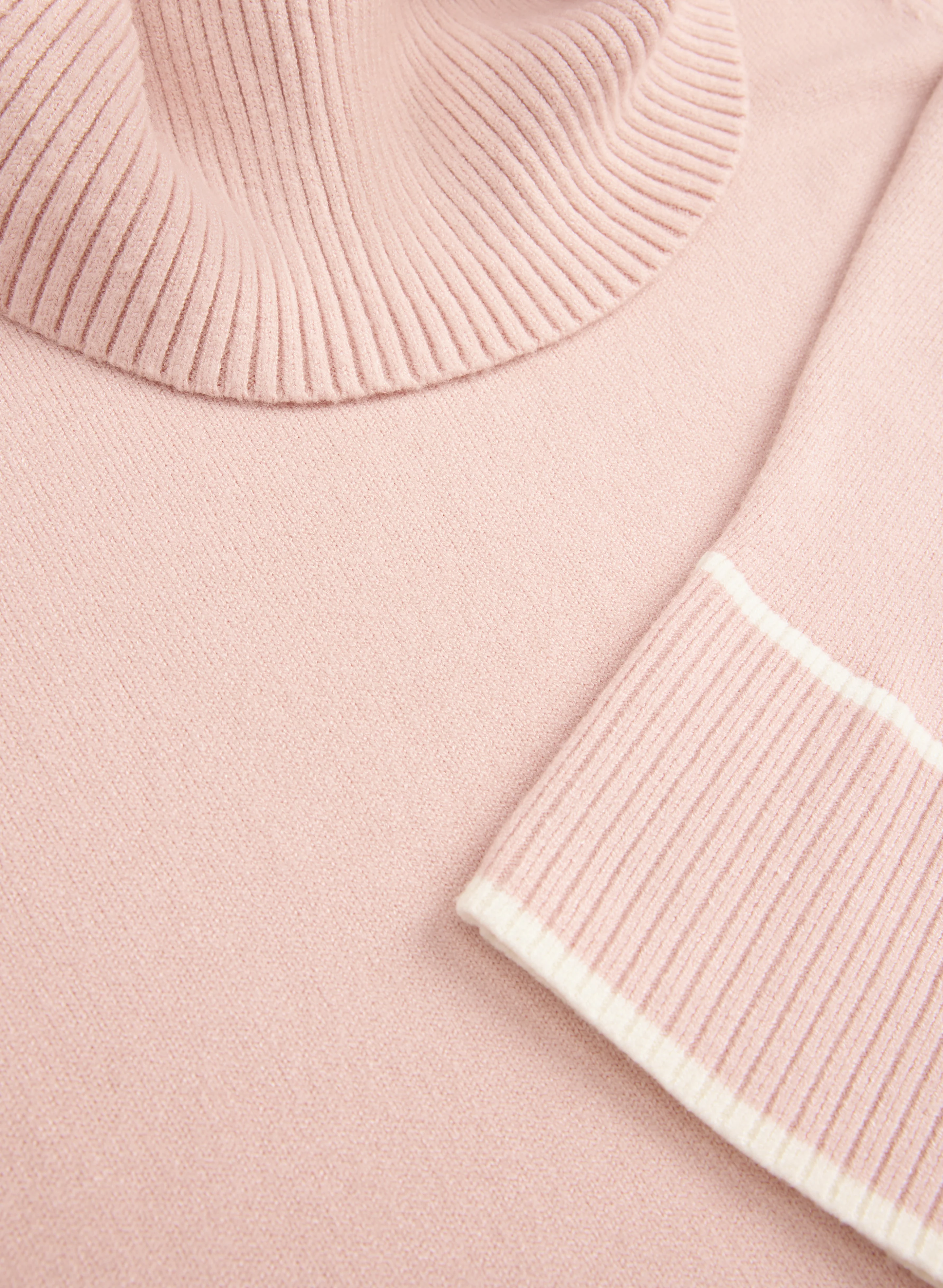 Contrast Cowl Neck Sweater - Image 7
