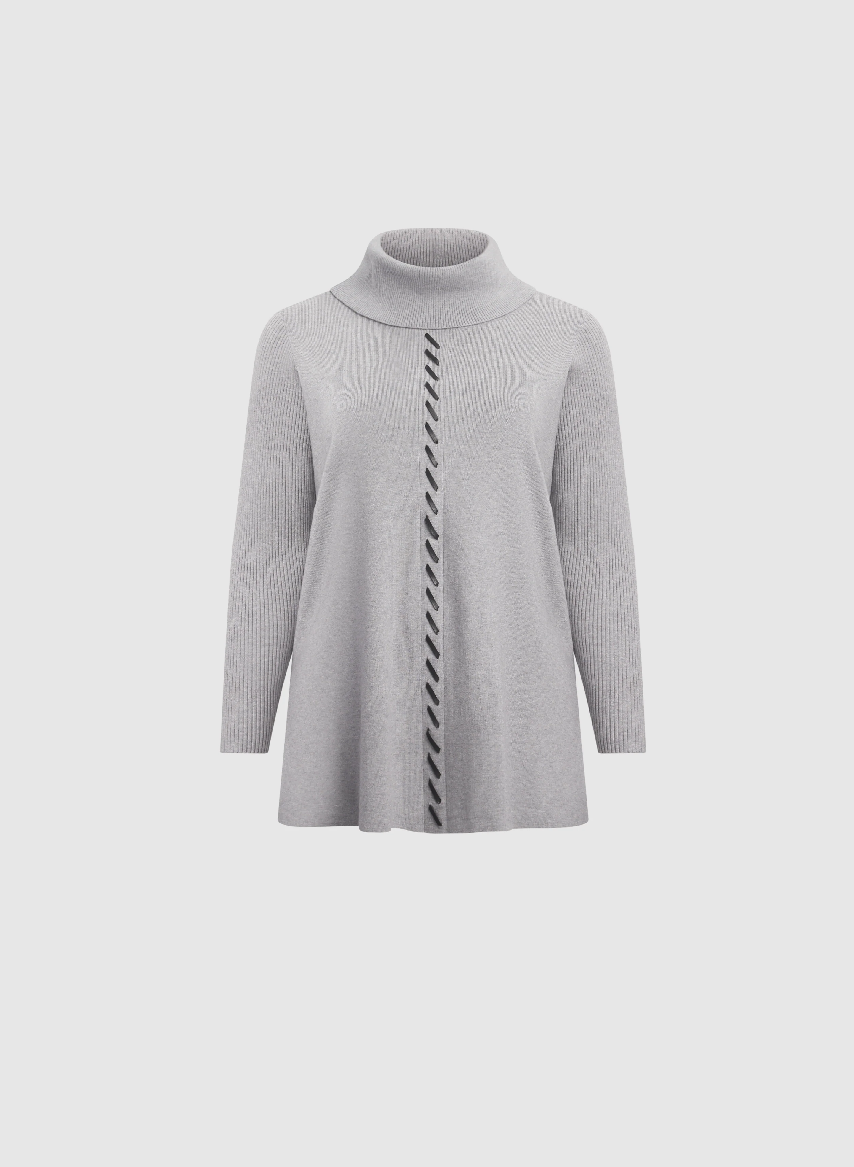 Contrast Cowl Neck Sweater - Image 5