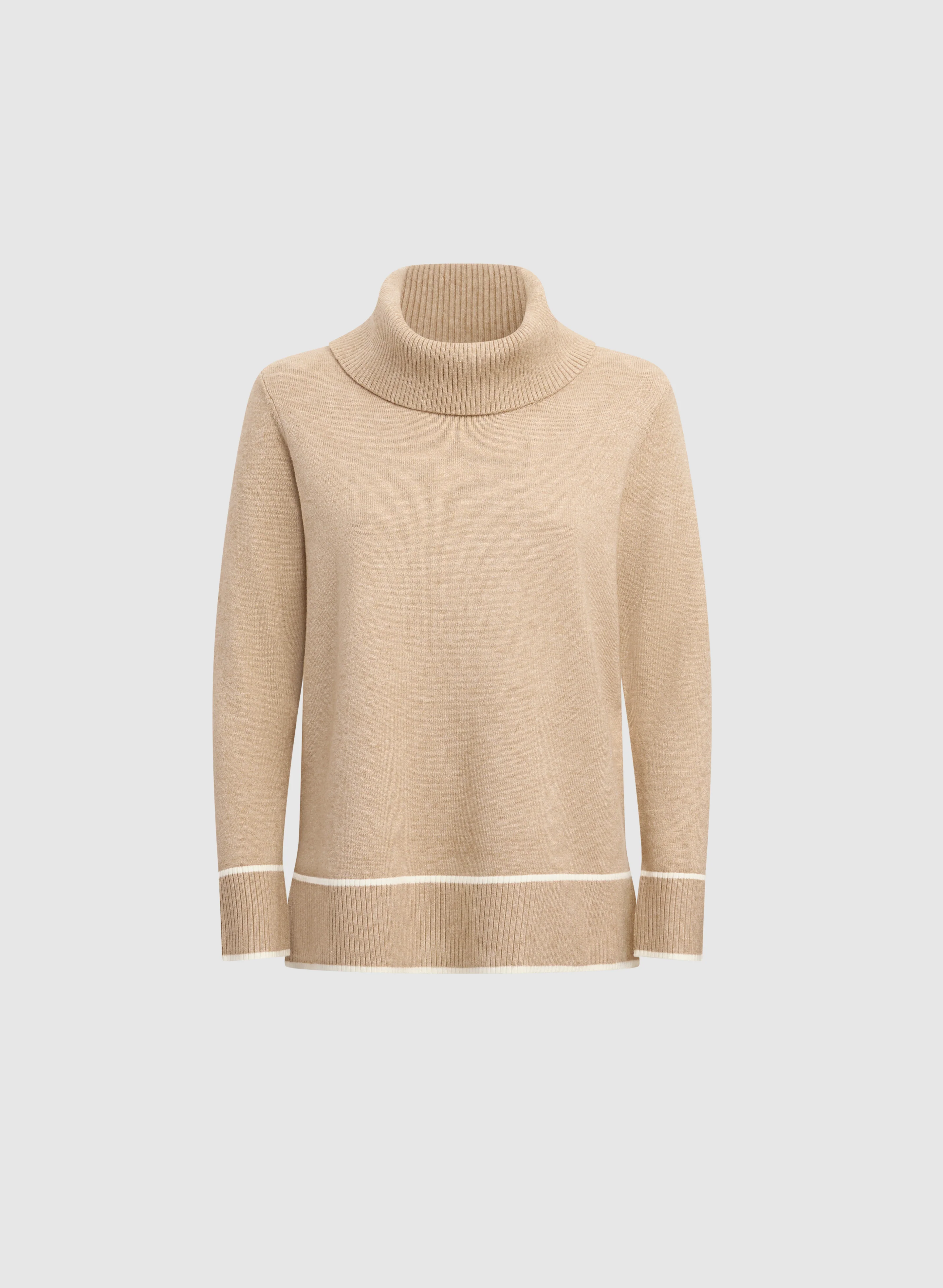 Contrast Cowl Neck Sweater - Image 6