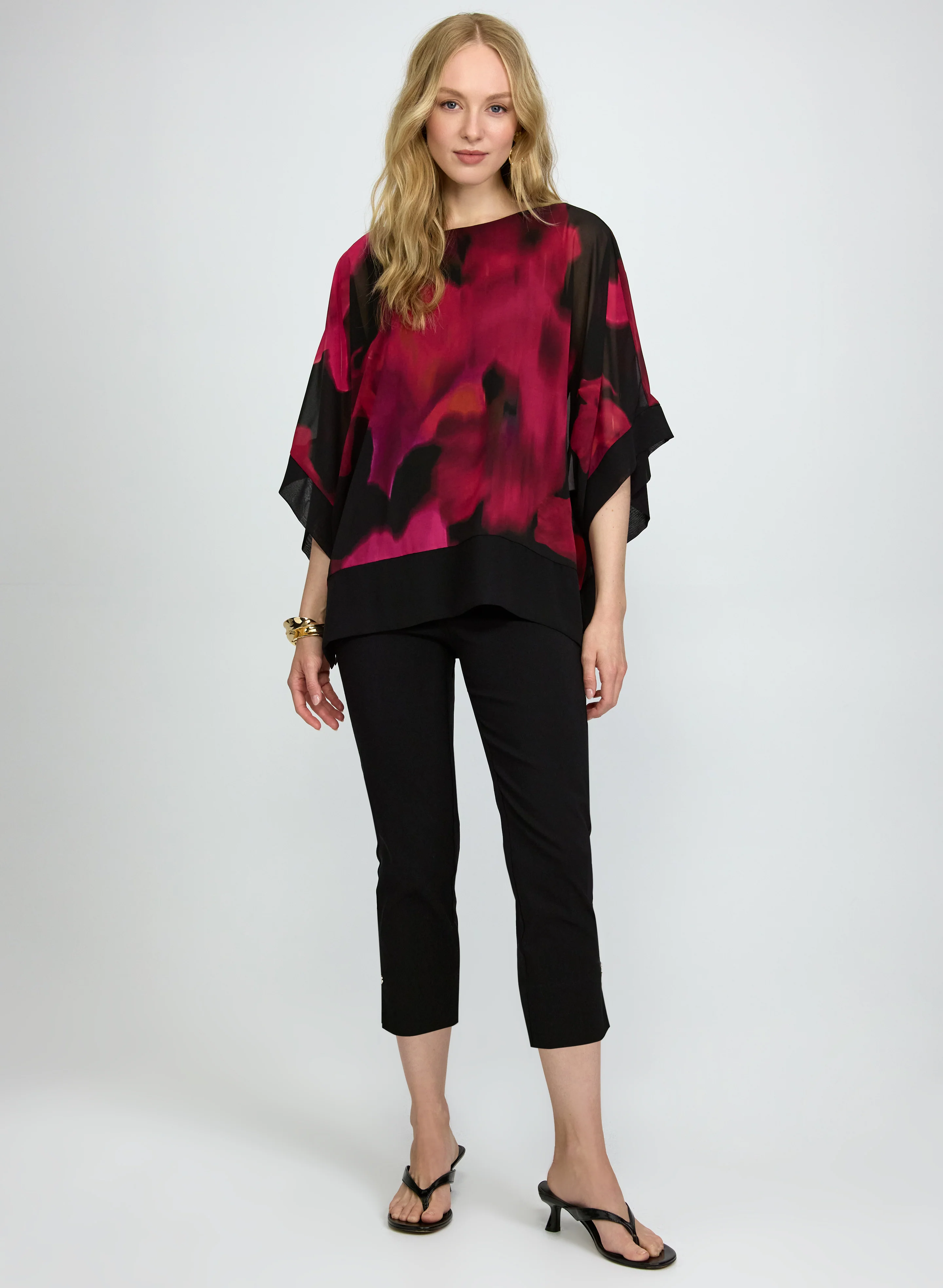Contrast Floral Blouse - Image 3
