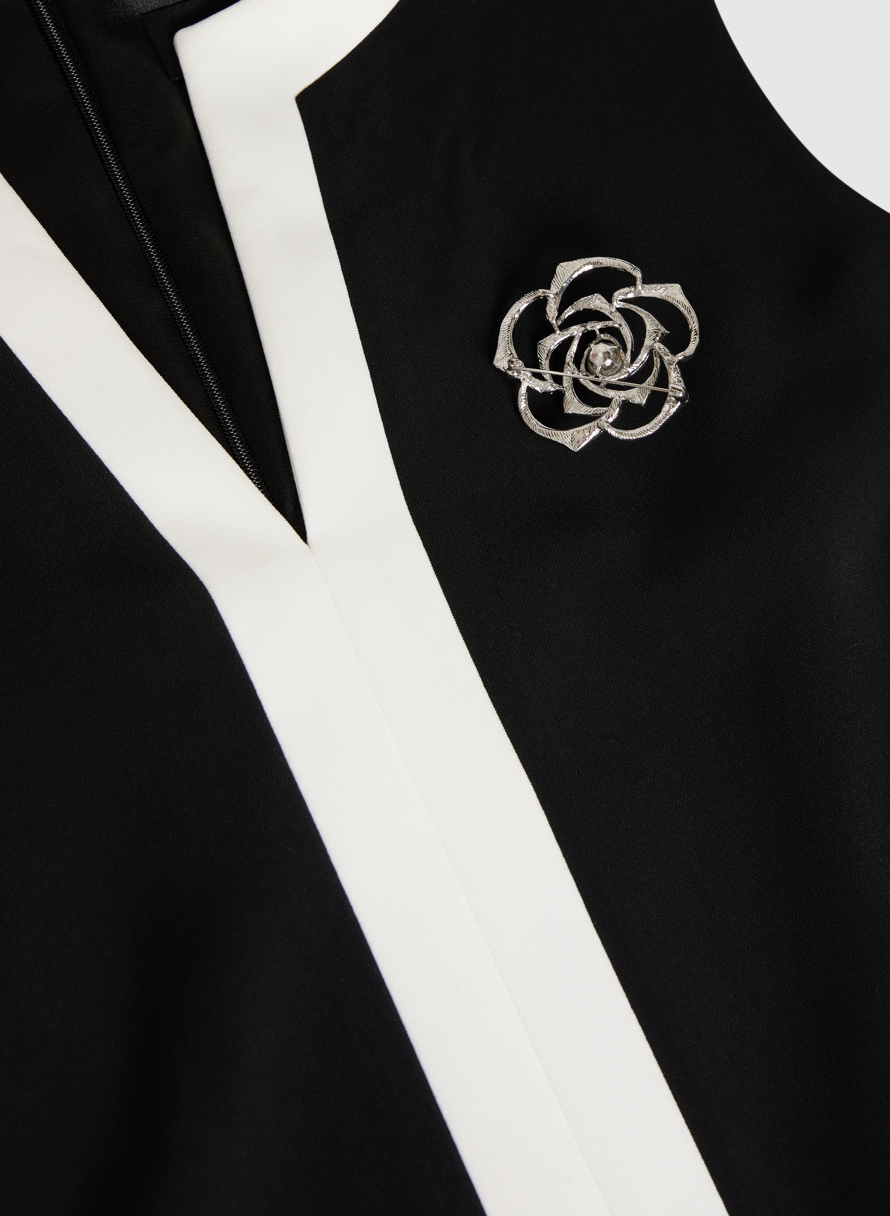 Contrast Trim Dress - Image 7