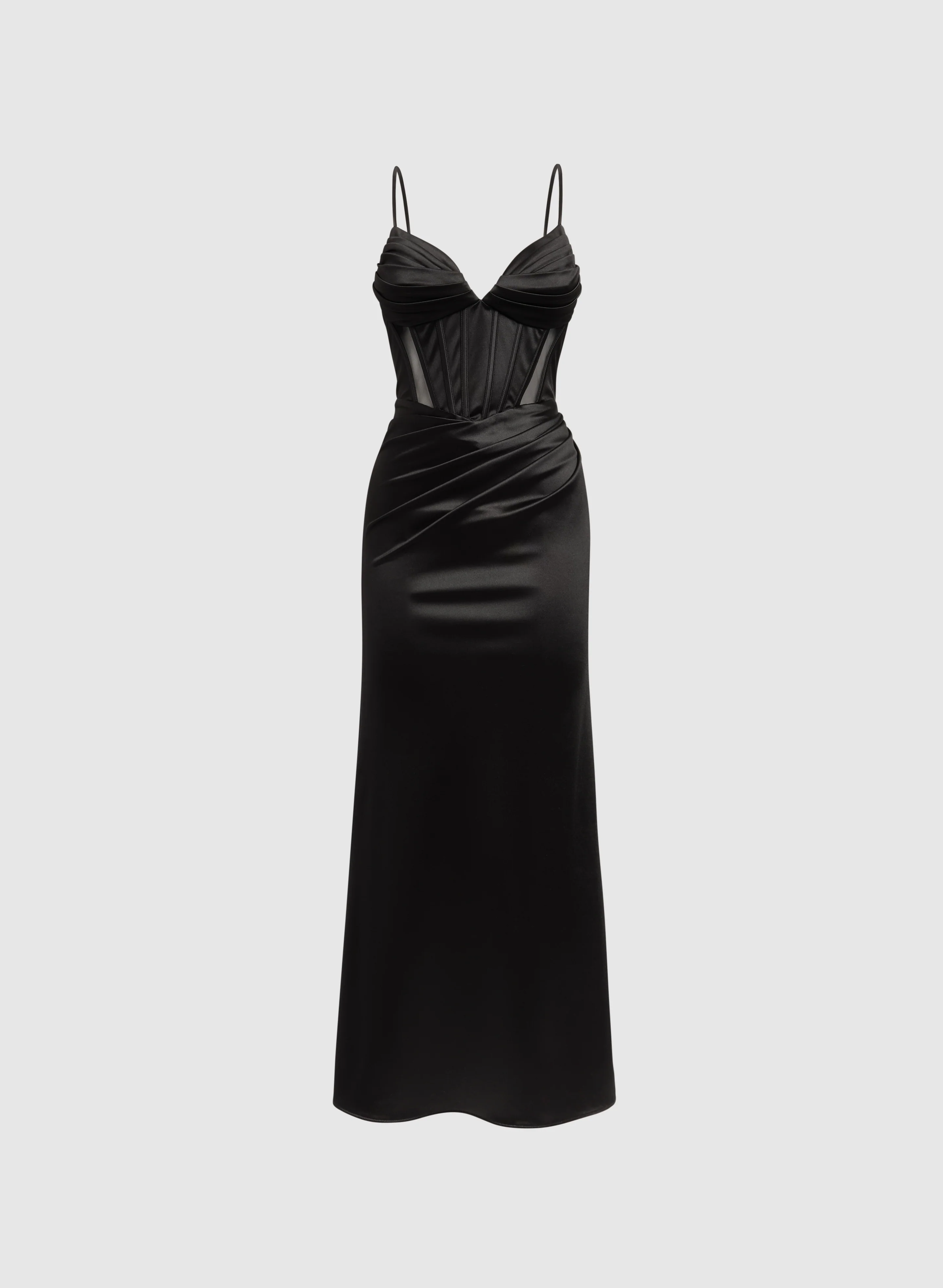 Corset Satin Dress - Image 7