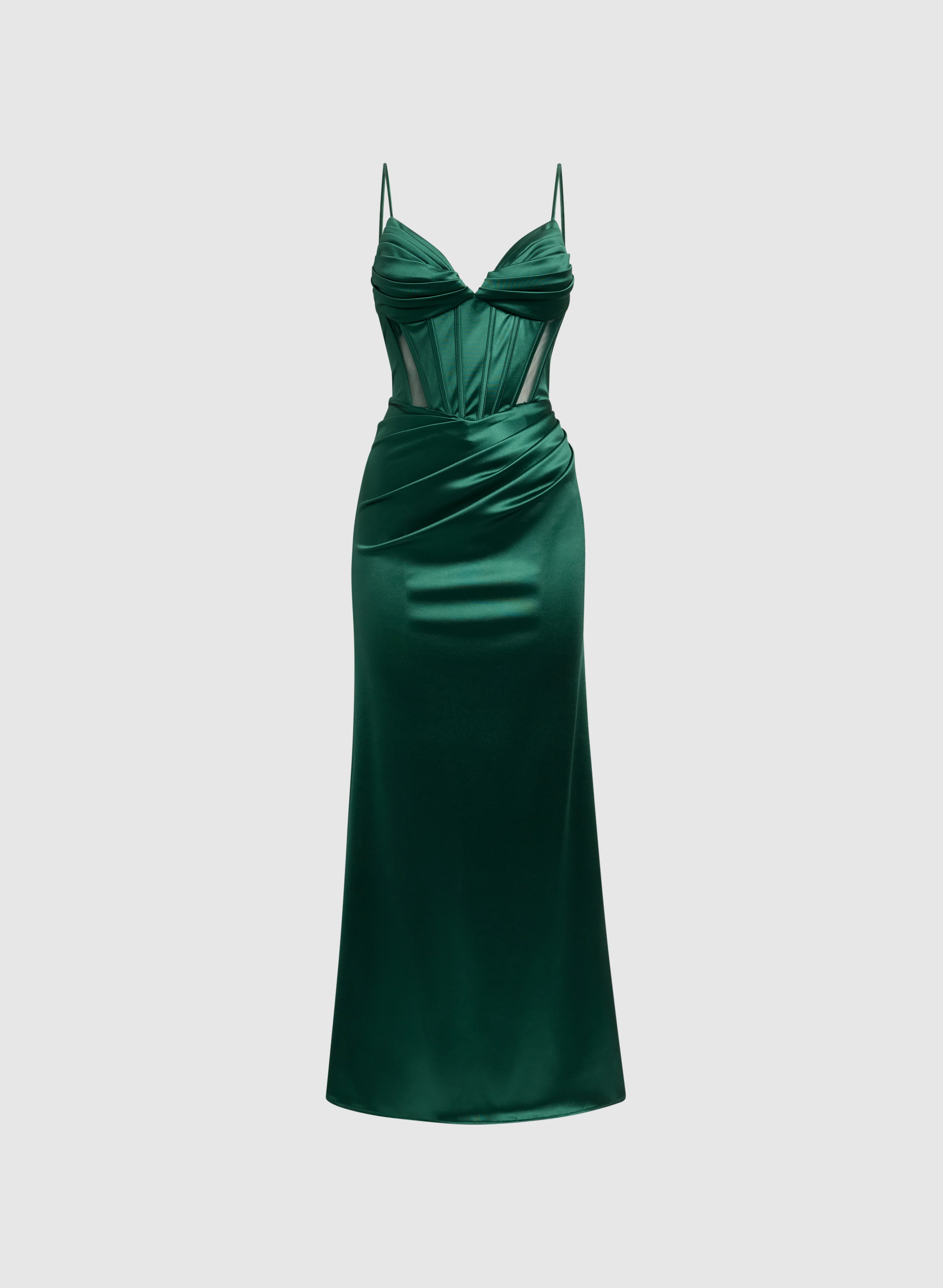 Corset Satin Dress - Image 6