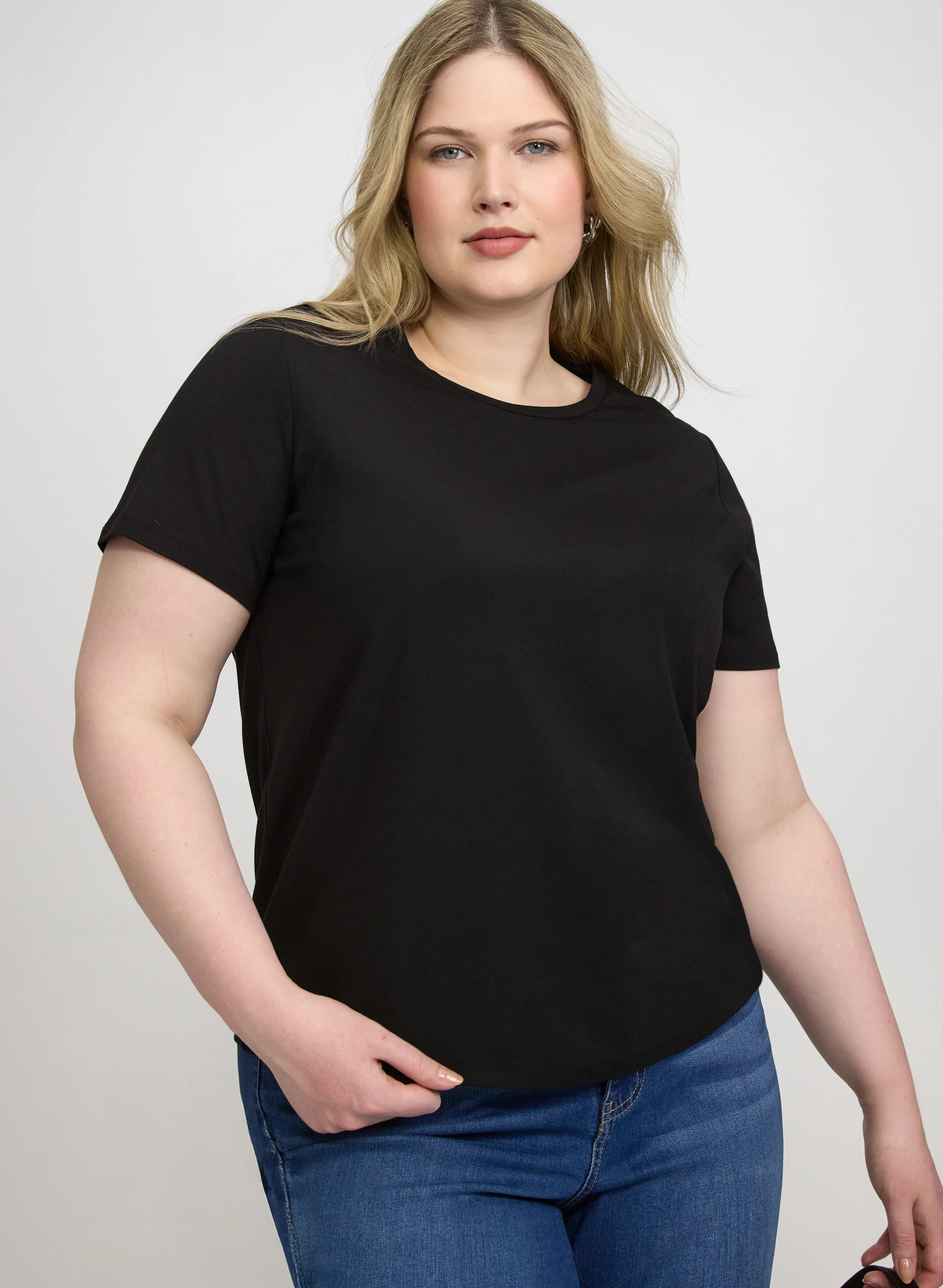 Cotton-Blend Crew Neck T-Shirt - Image 2