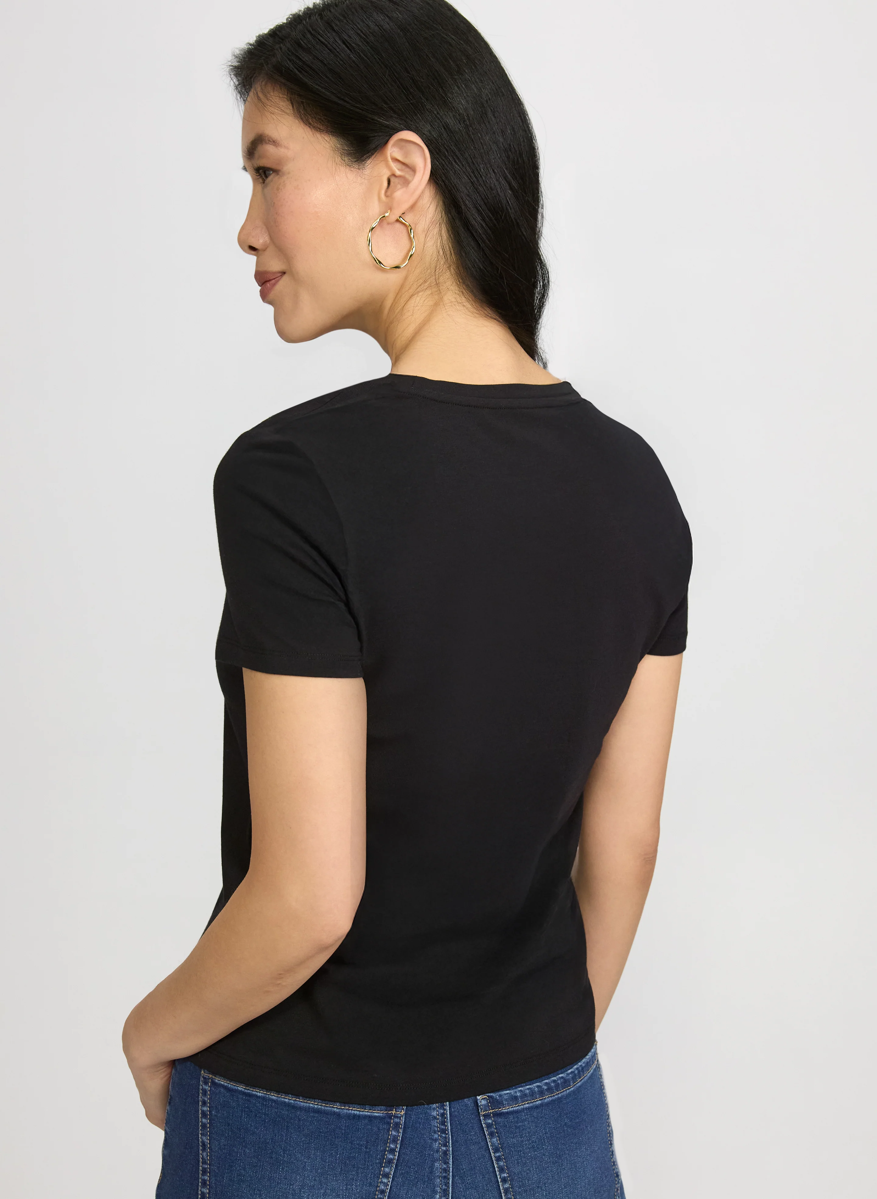 Cotton-Blend Crew Neck T-Shirt - Image 4