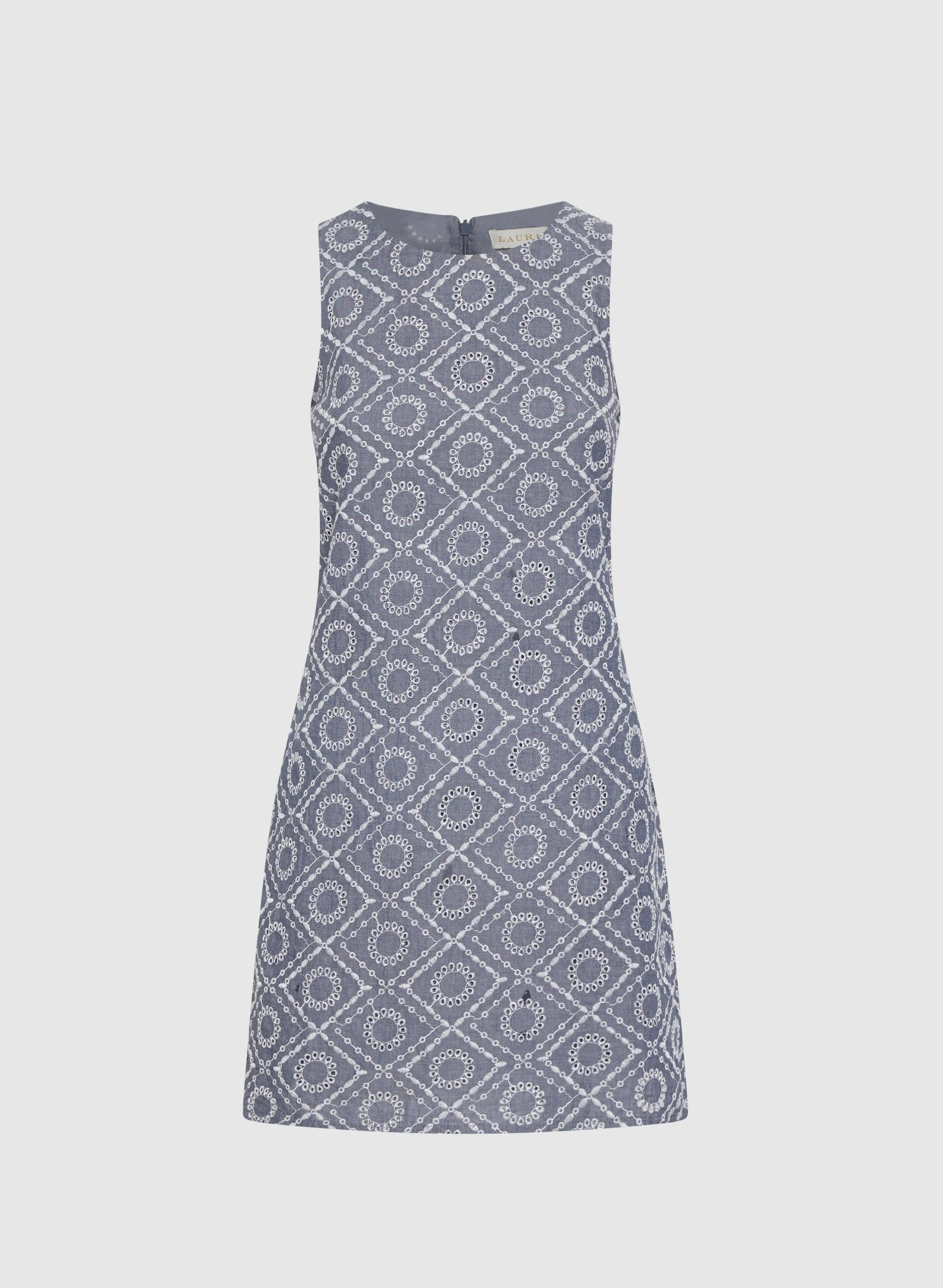 Cotton Eyelet Embroidered Dress - Image 6