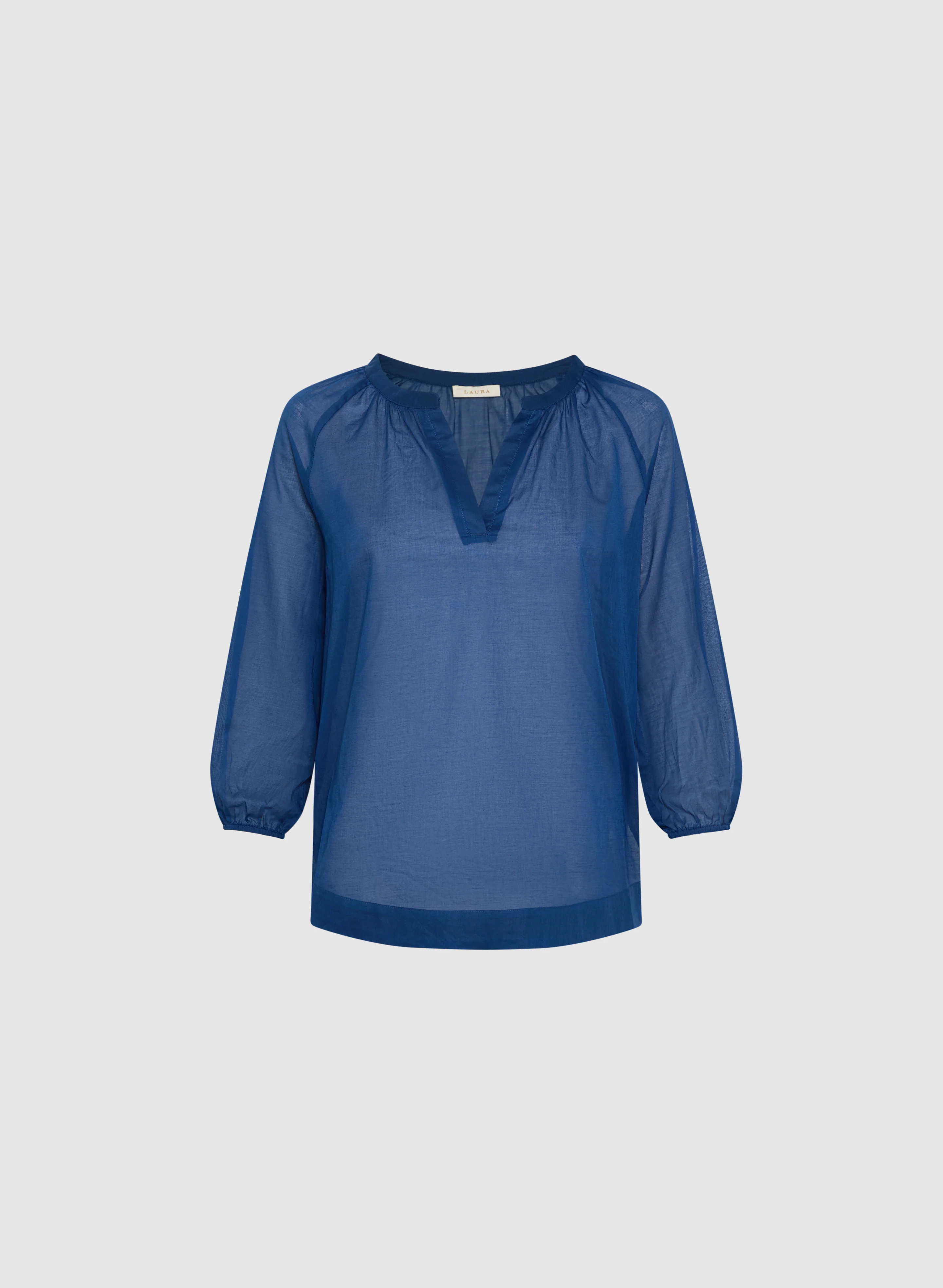 Cotton Split Neck Blouse - Image 6