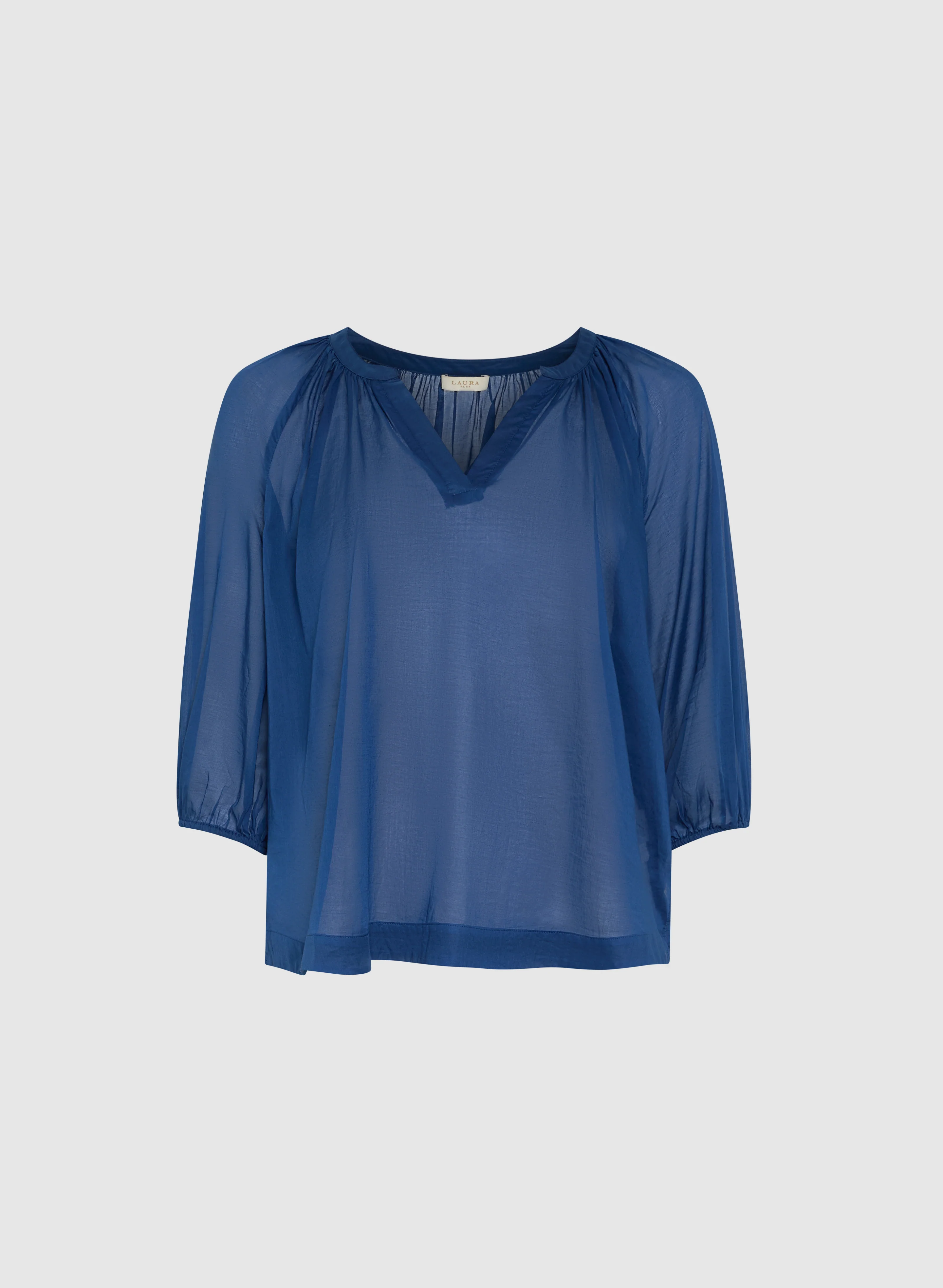 Cotton Split Neck Blouse - Image 6