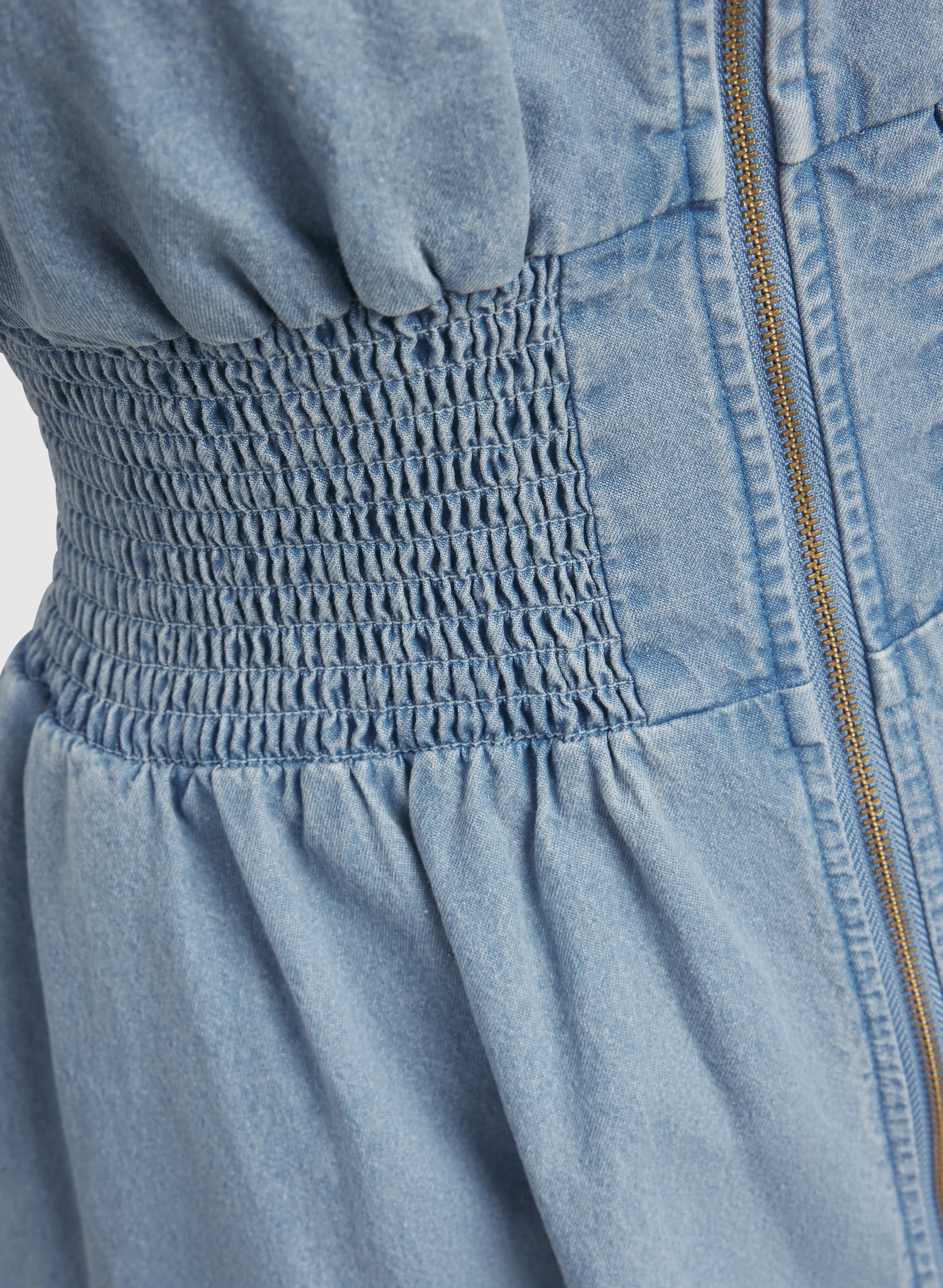Cotton Zip-Front Dress - Image 6