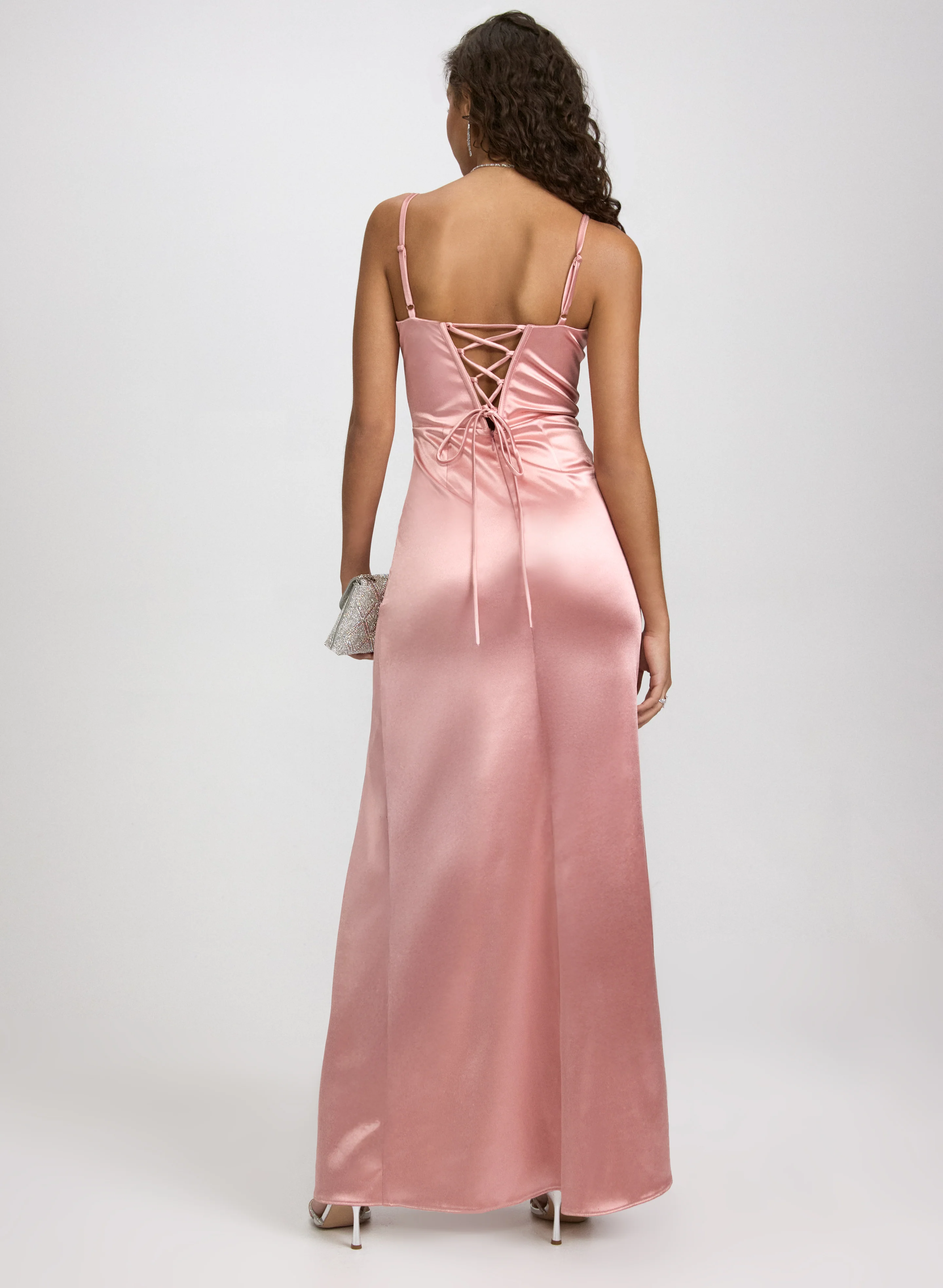 Cowl Neck Corset Dress - Image 4