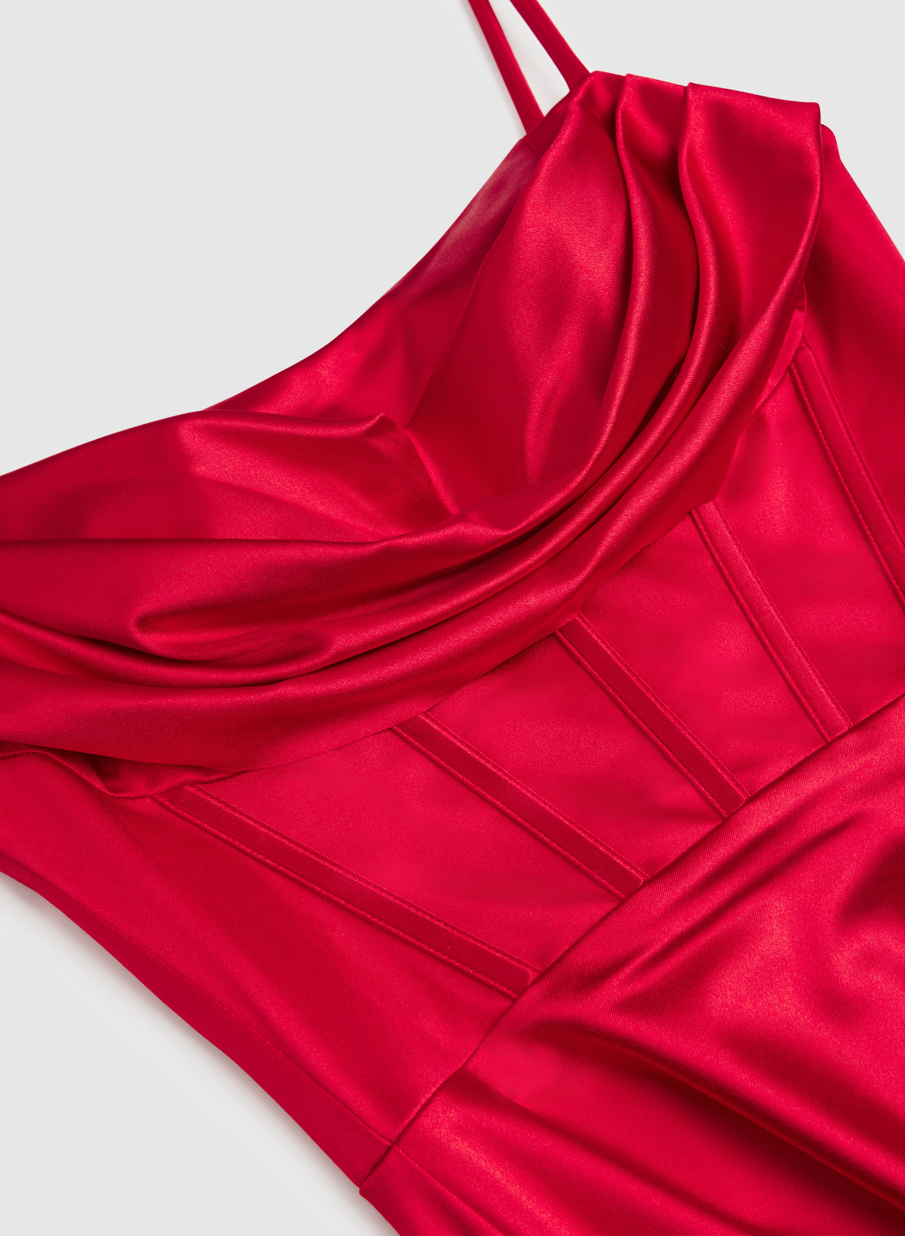 Cowl Neck Corset Dress - Image 7