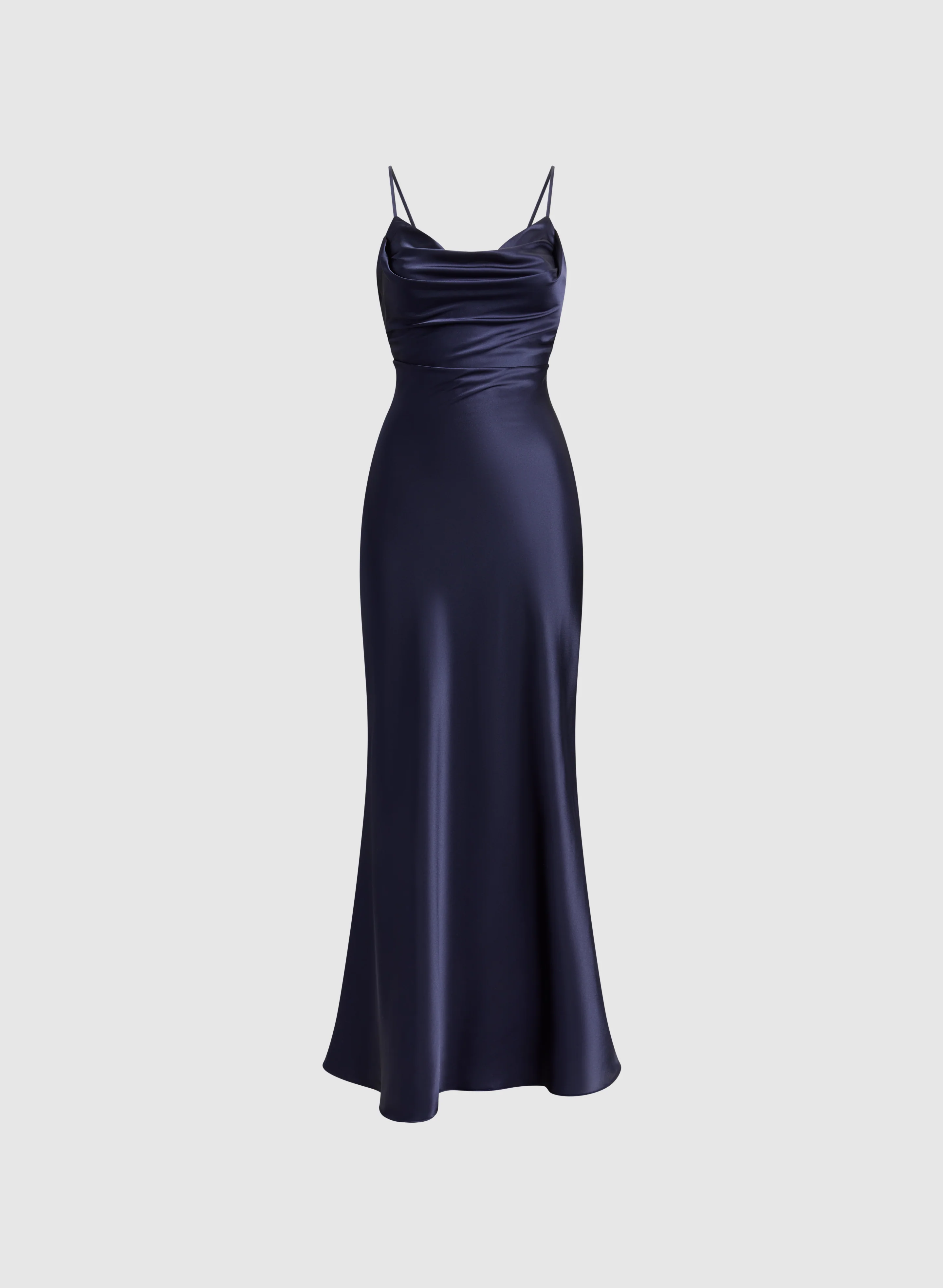 Cowl Neck Satin Dress - Image 6