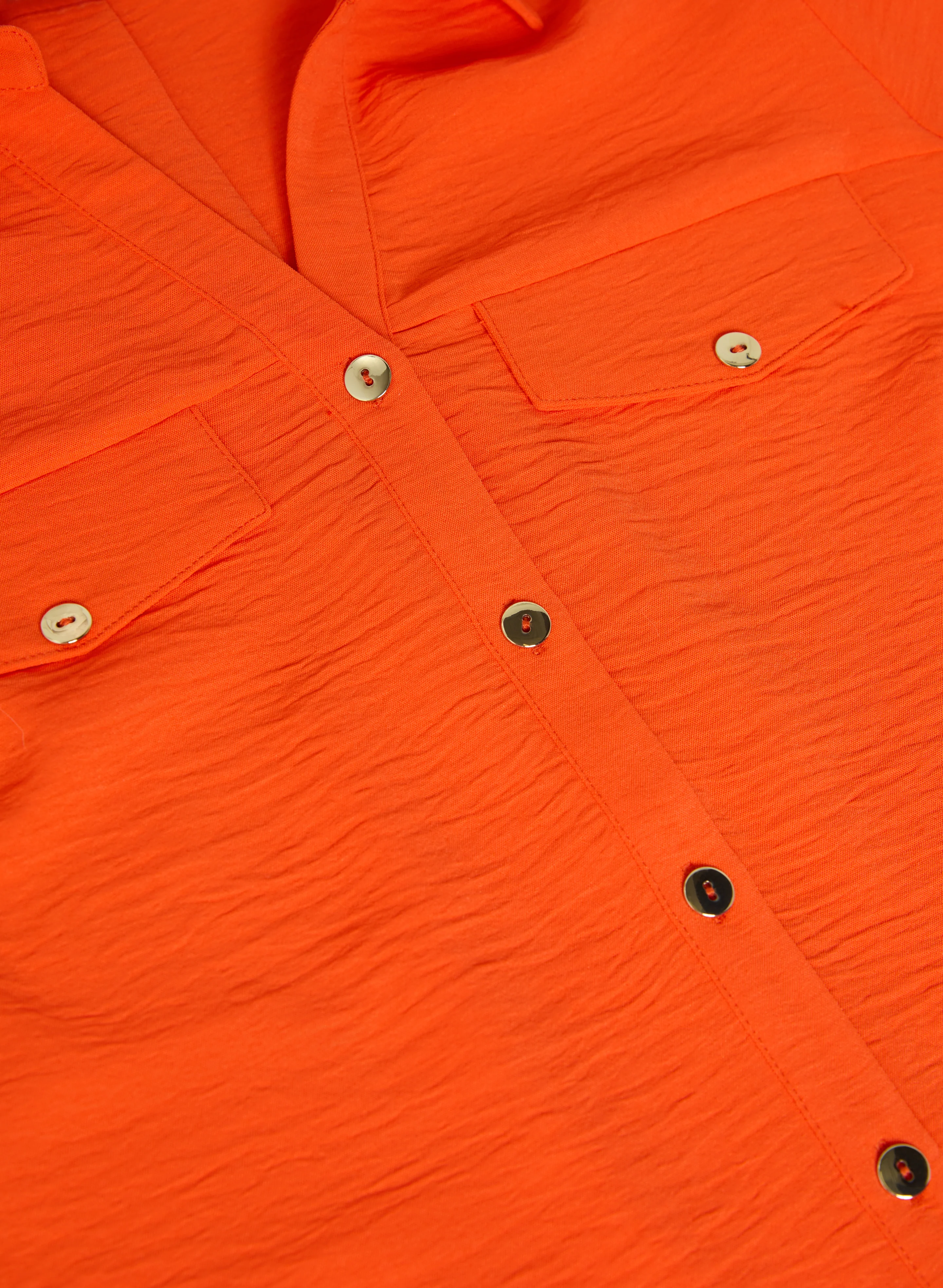 Crepe Button-Down Blouse - Image 8