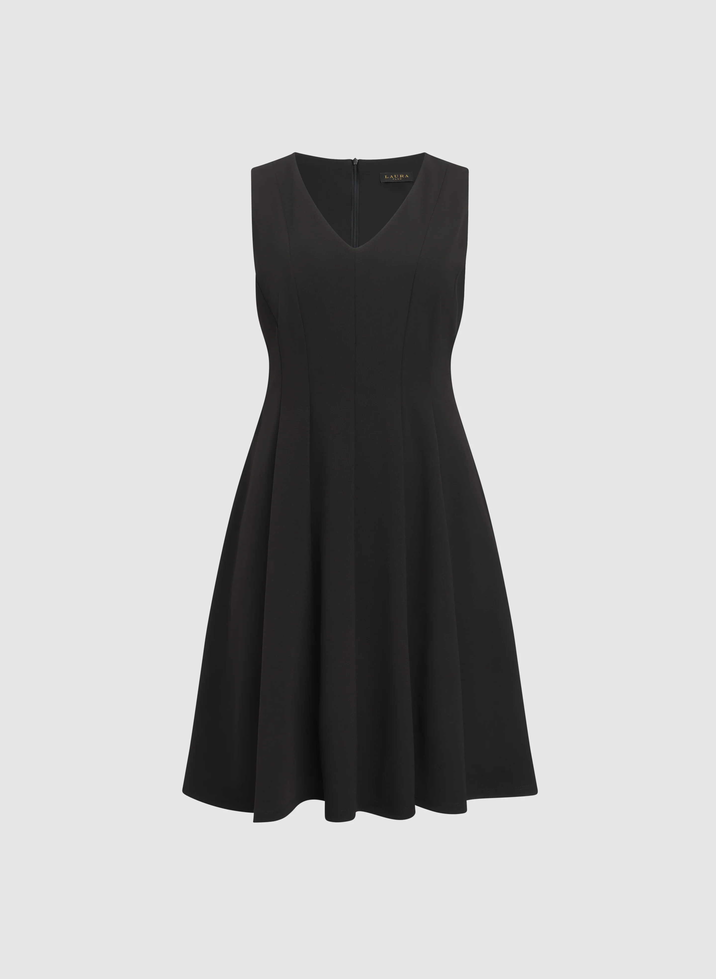 Crepe Fit and Flare Dress - Image 6