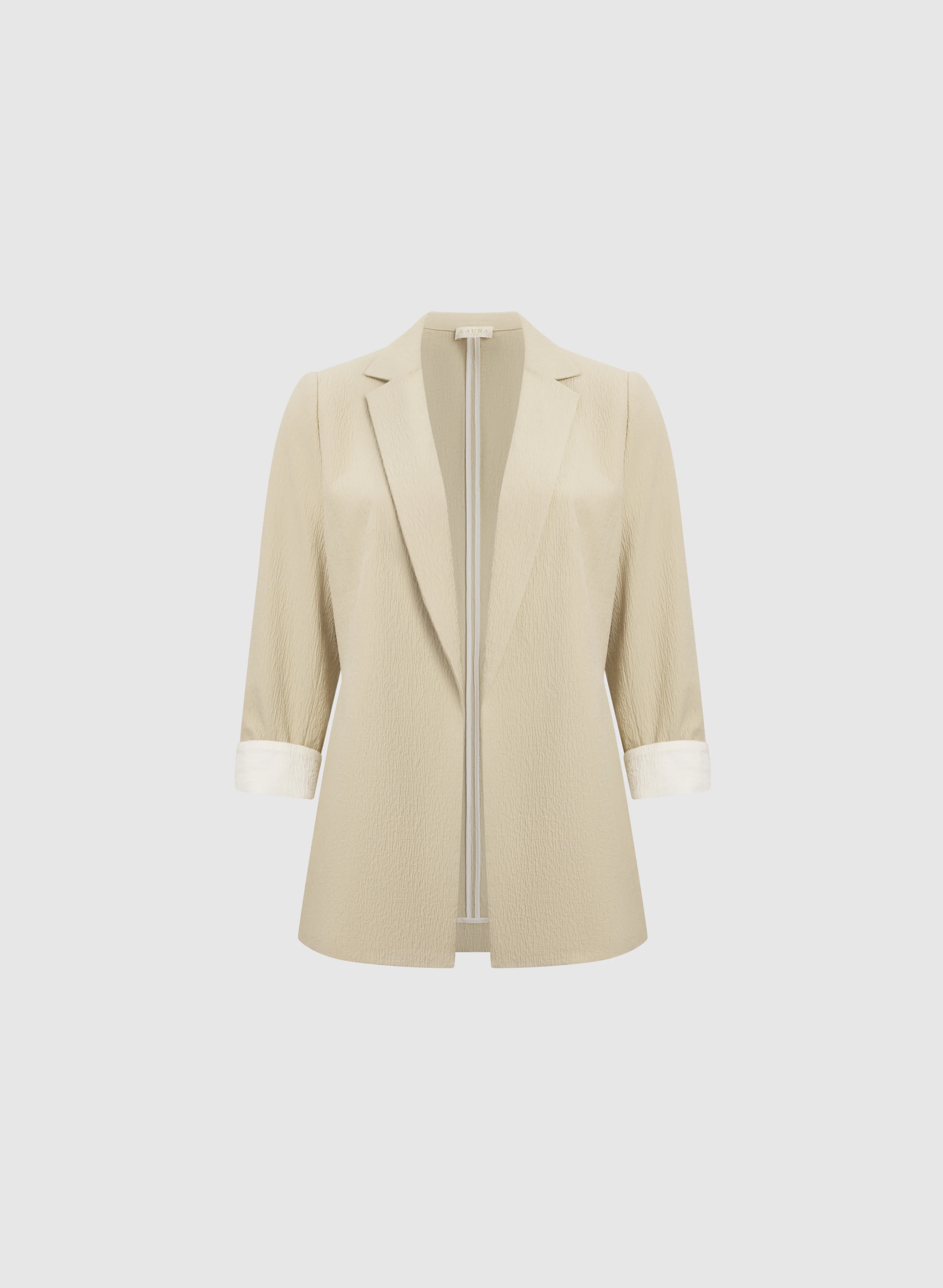 Crinkle Cotton Blazer - Image 6