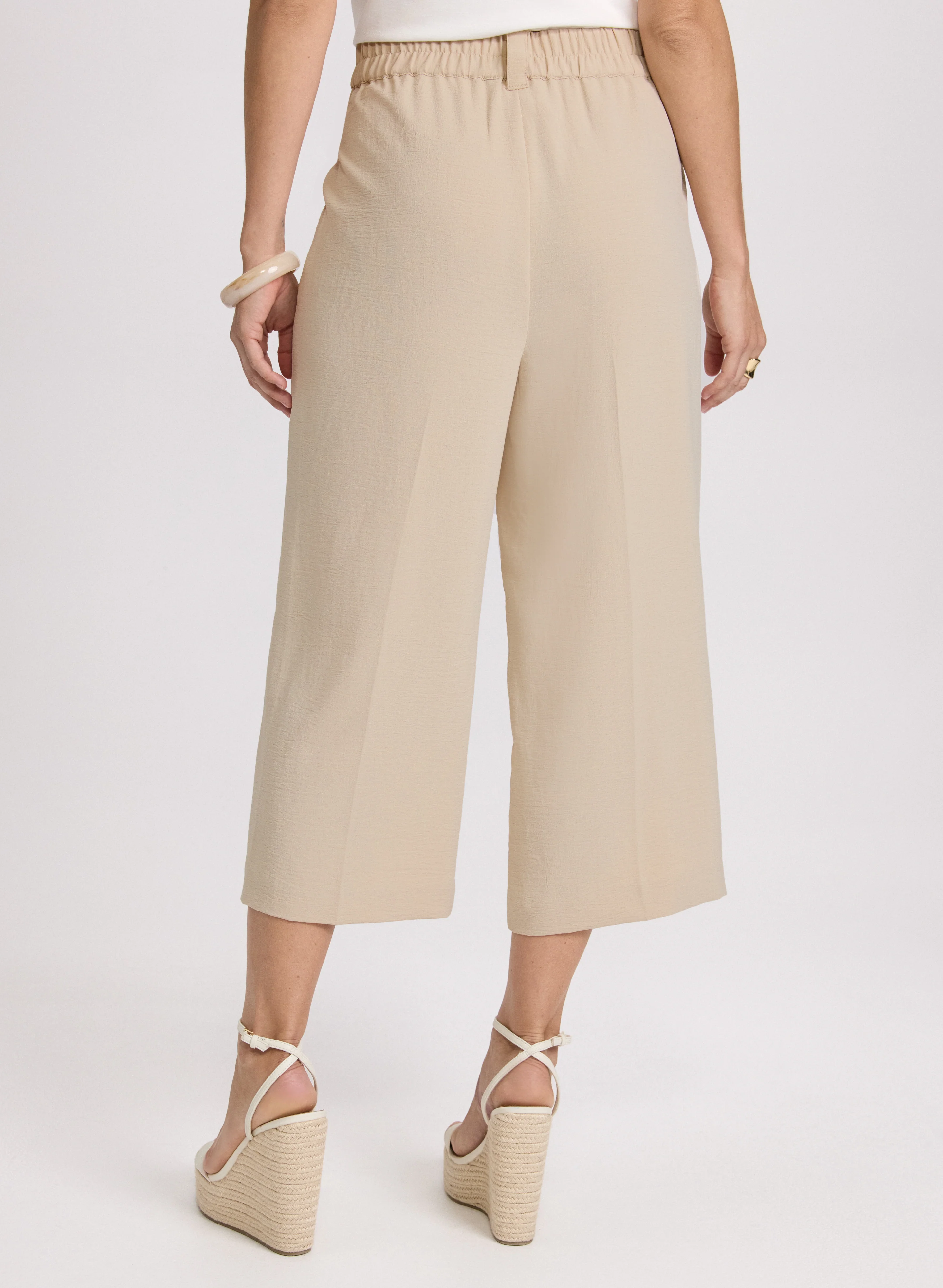 Crinkle Crepe Culottes - Image 4