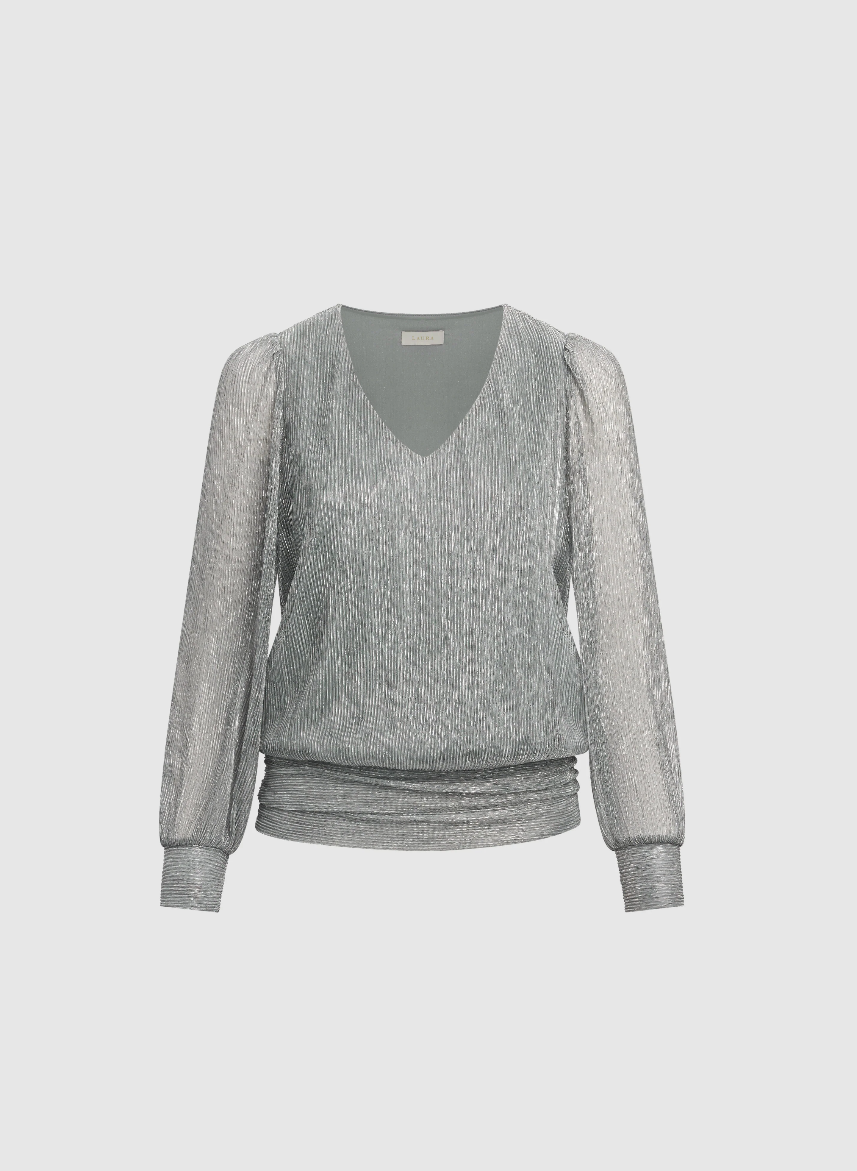 Crinkle Lurex Blouse - Image 6