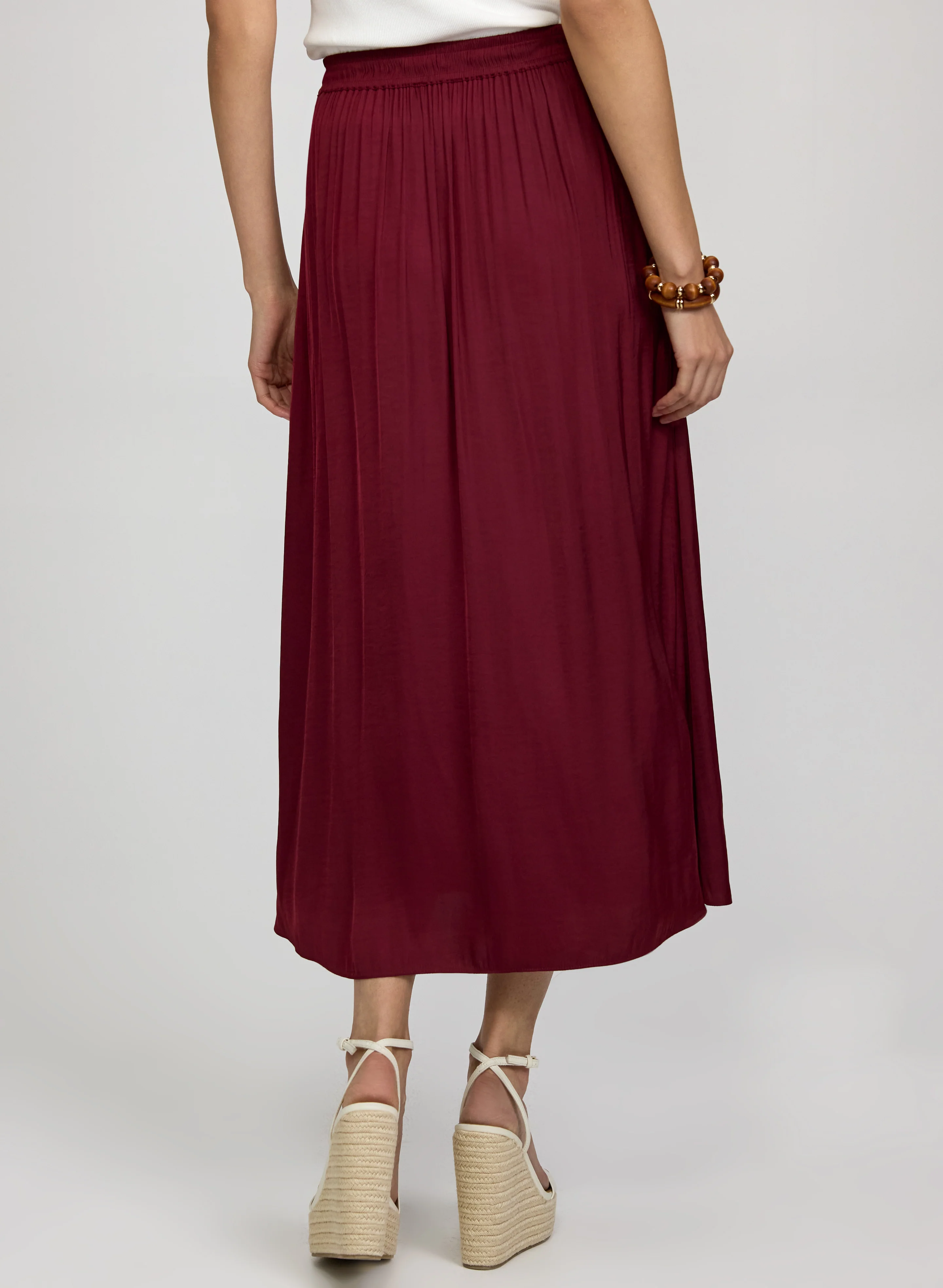Crinkle Pull-On Maxi Skirt - Image 4