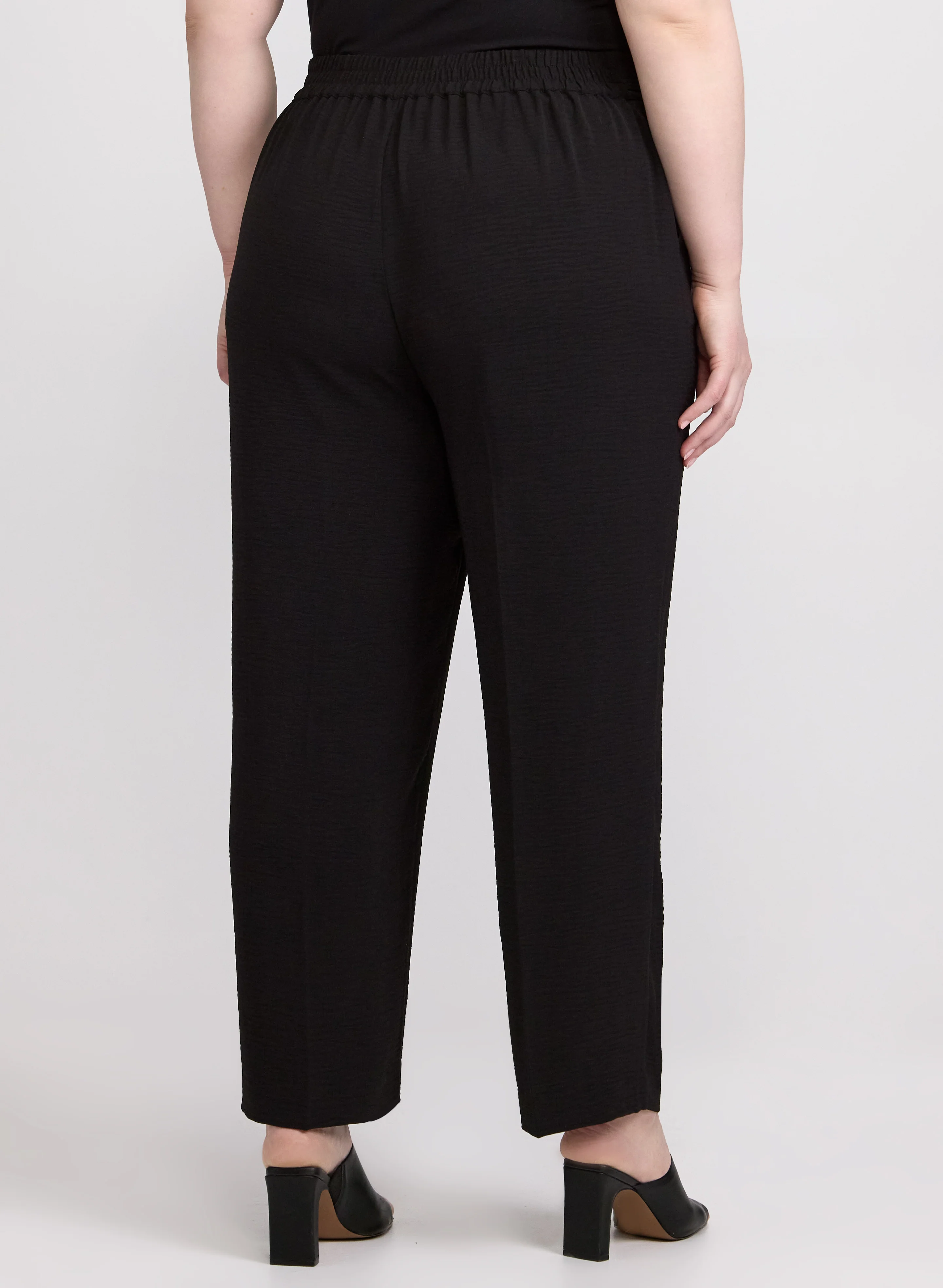 Ava Crinkle Straight-Leg Pants - Image 4
