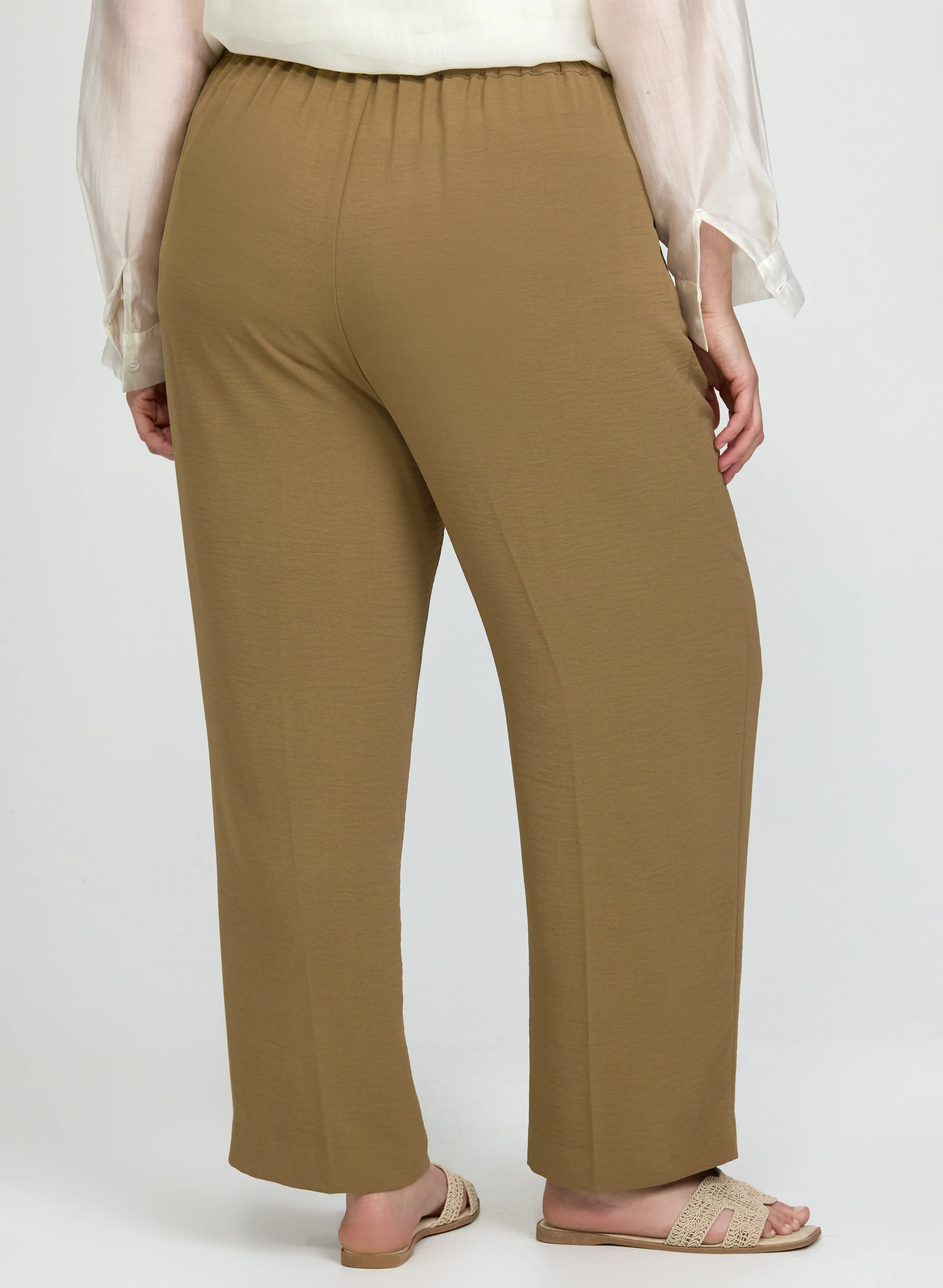 Ava Crinkle Straight-Leg Pants - Image 4