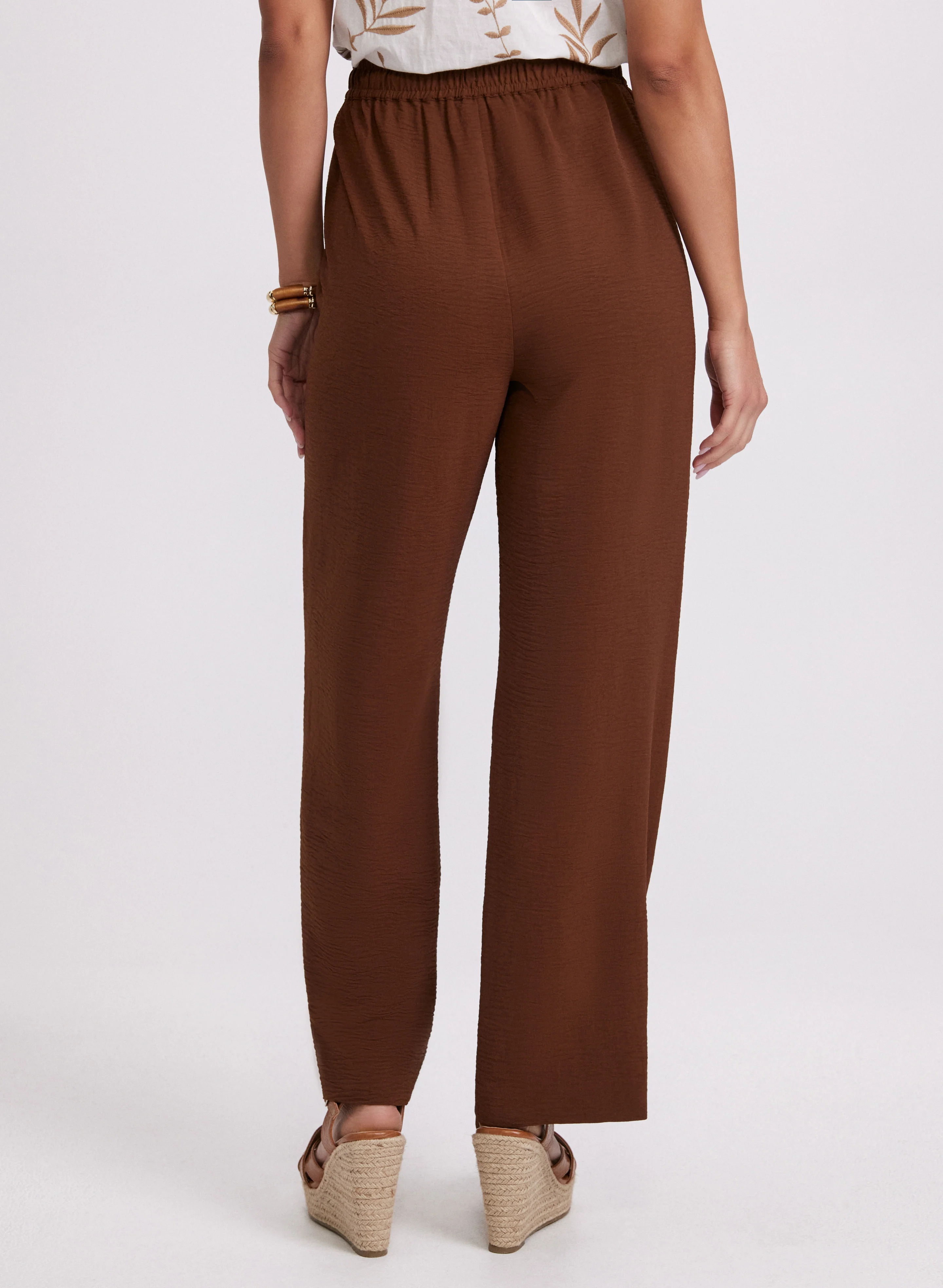 Olivia Crinkled Wide-Leg Pants - Image 4