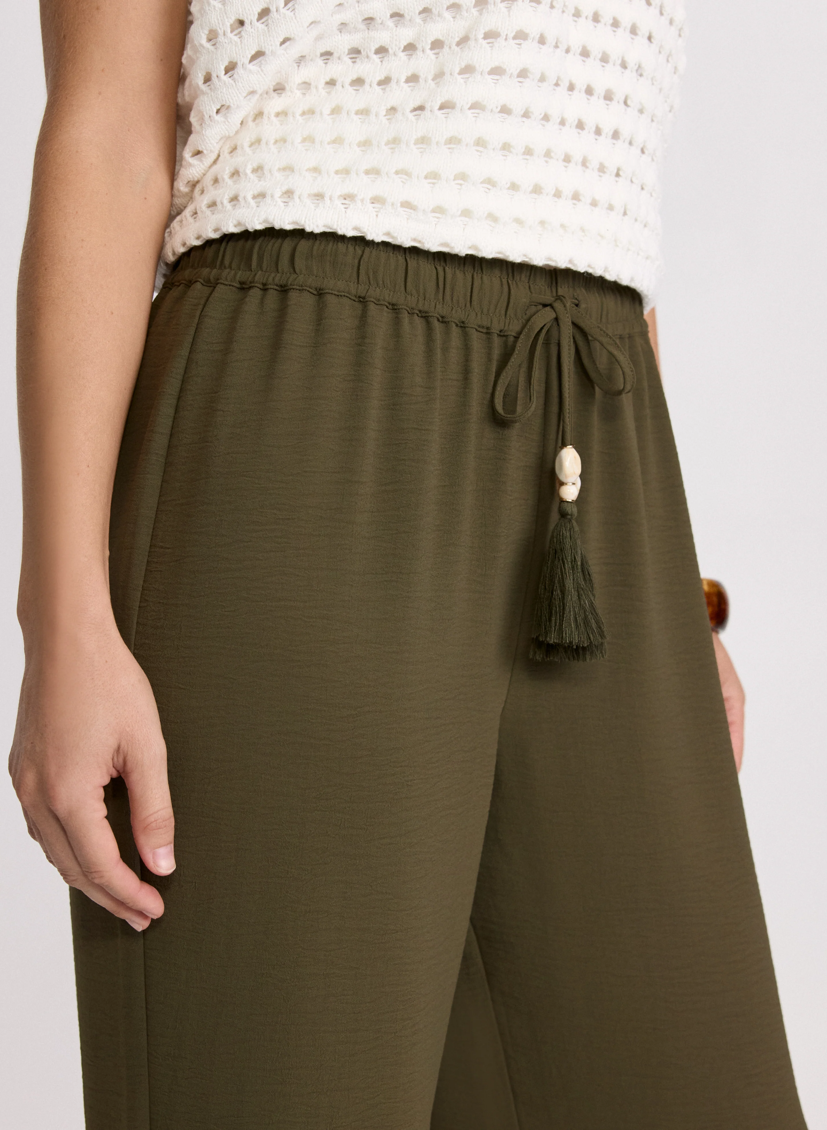Olivia Crinkled Wide-Leg Pants - Image 2