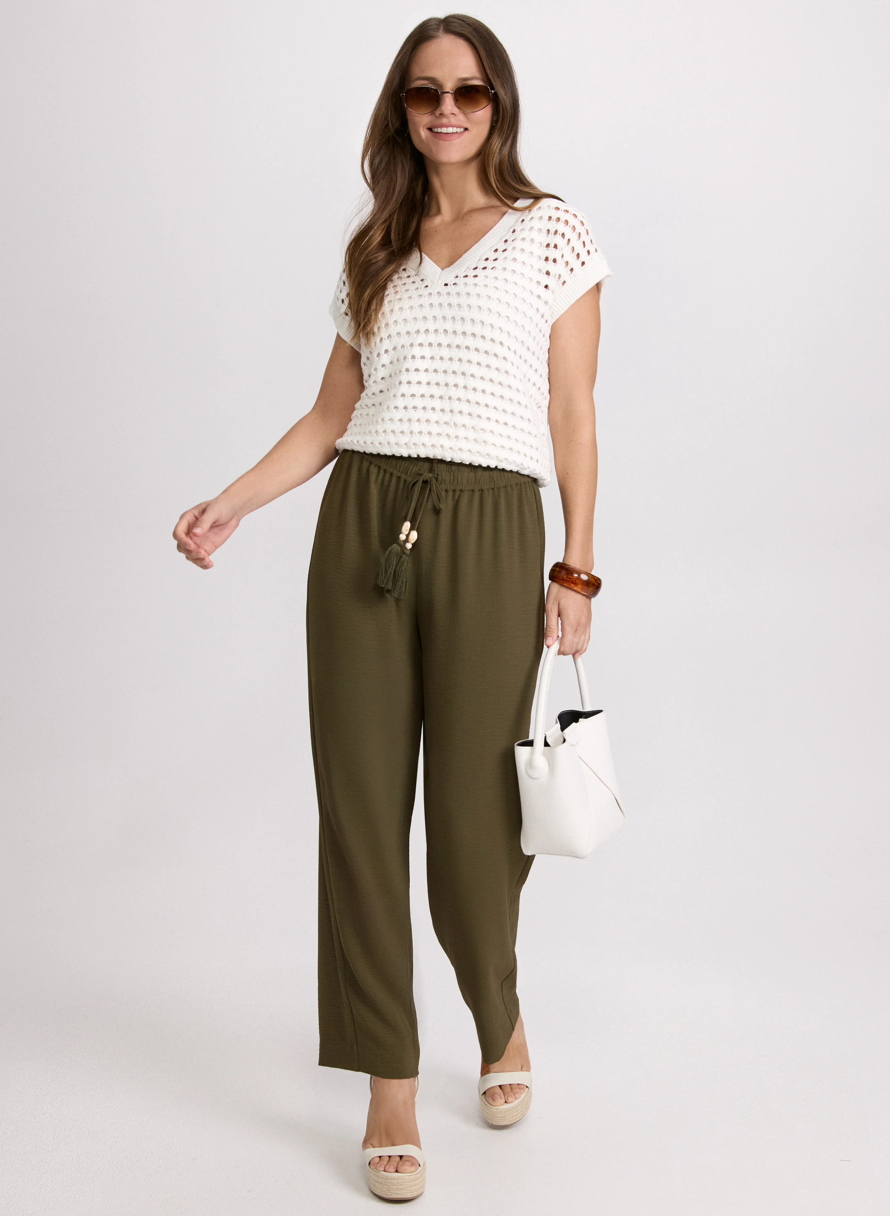 Olivia Crinkled Wide-Leg Pants - Image 3