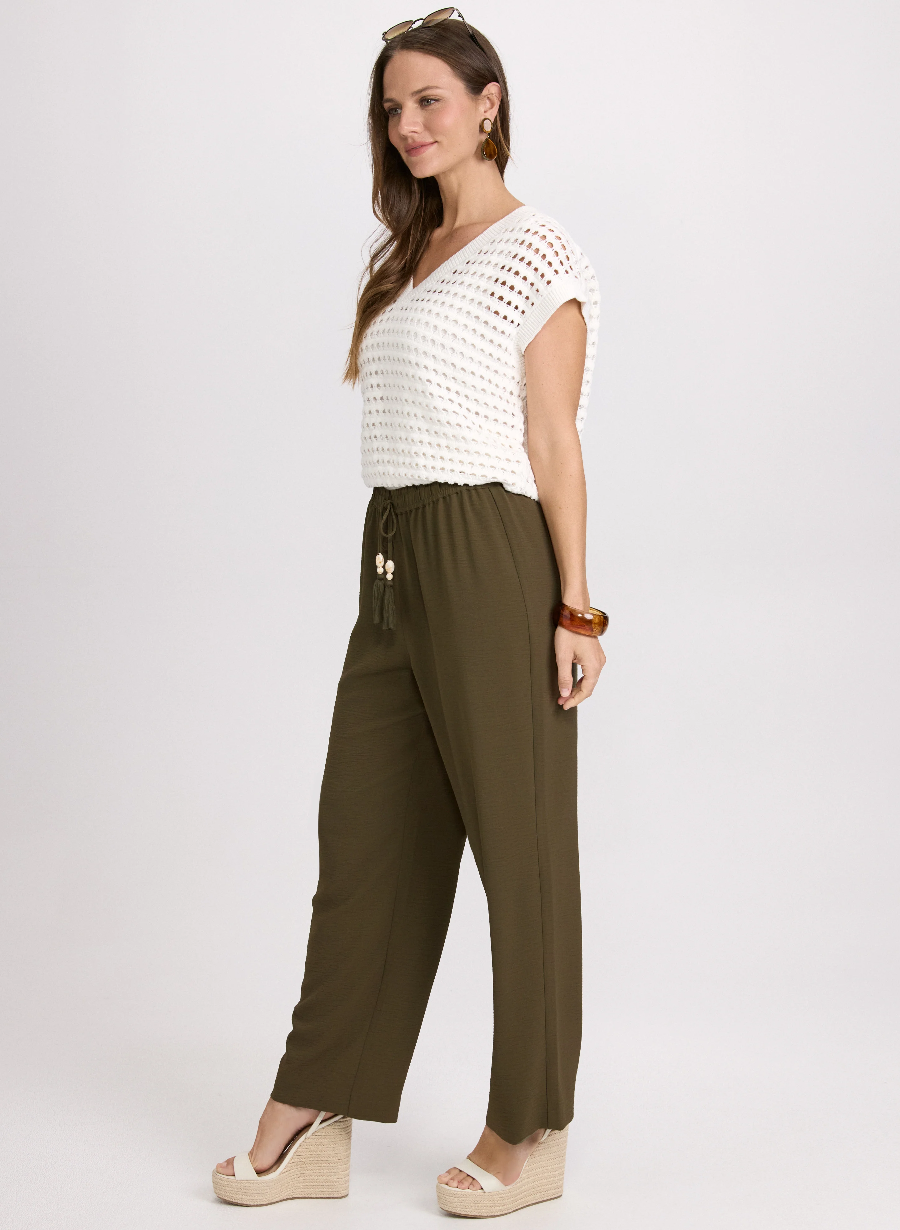 Olivia Crinkled Wide-Leg Pants - Image 5