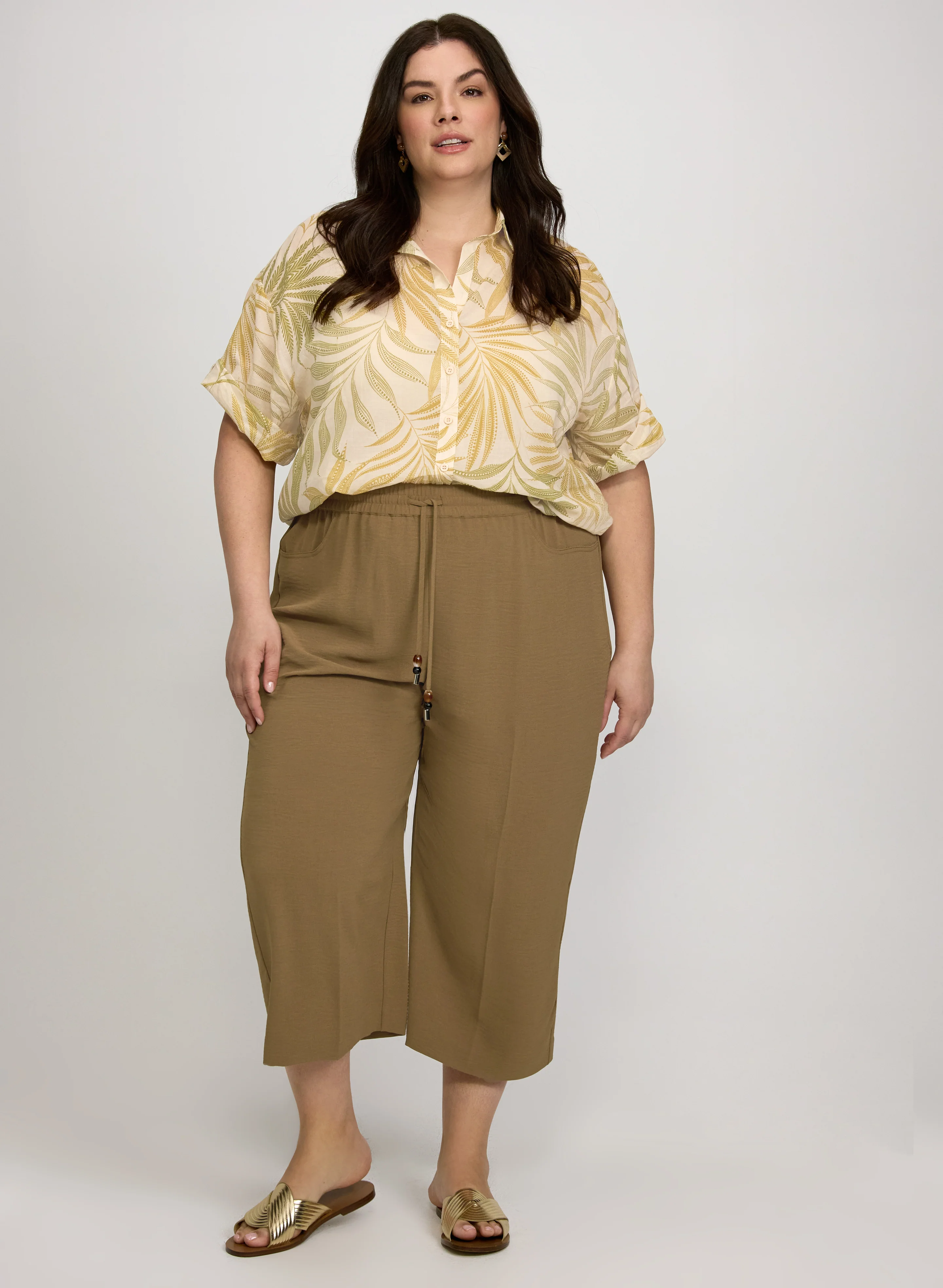 Crinkle Wide-Leg Pants - Image 3