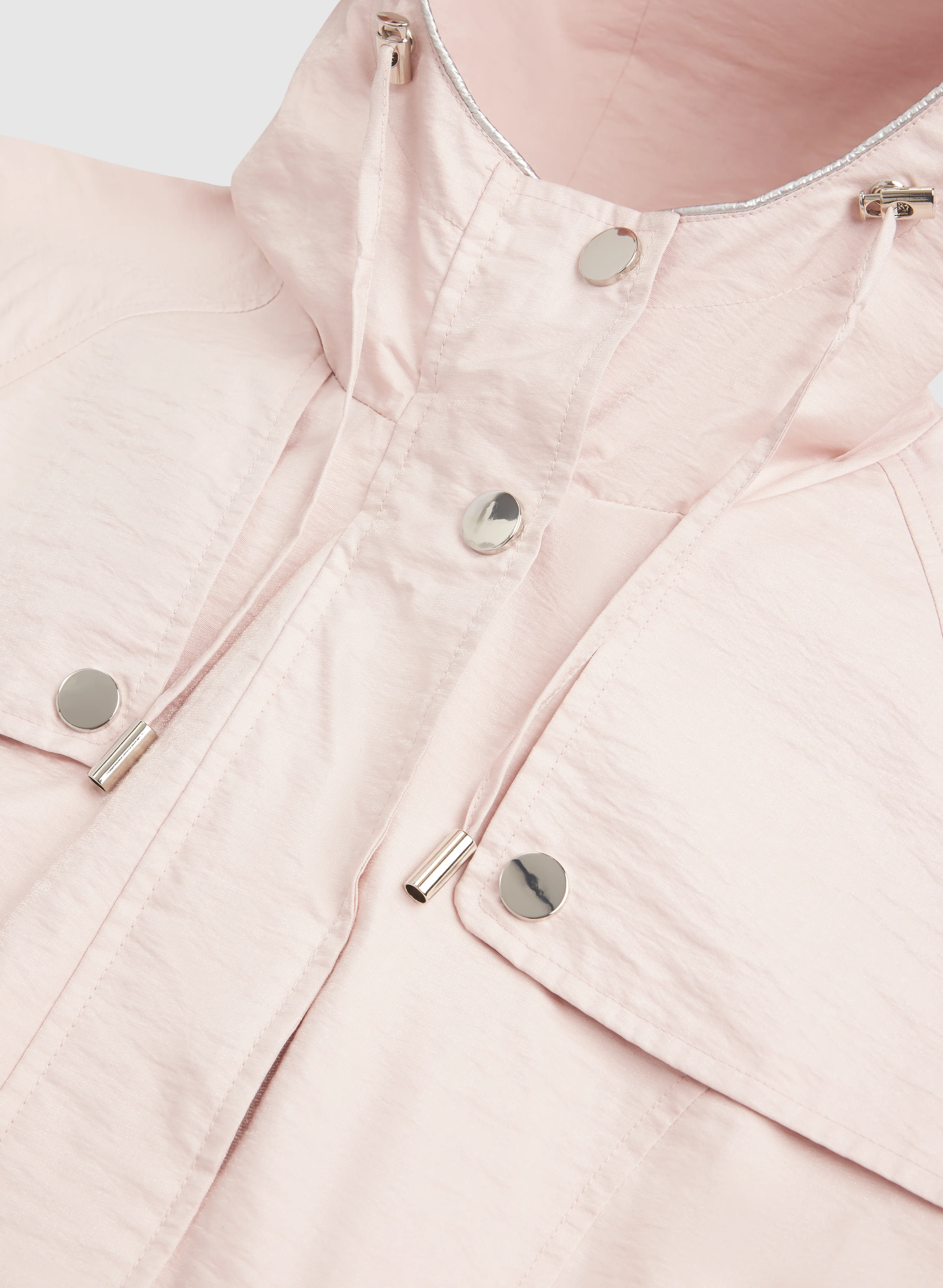 Crinkle Zip Rain Coat - Image 7